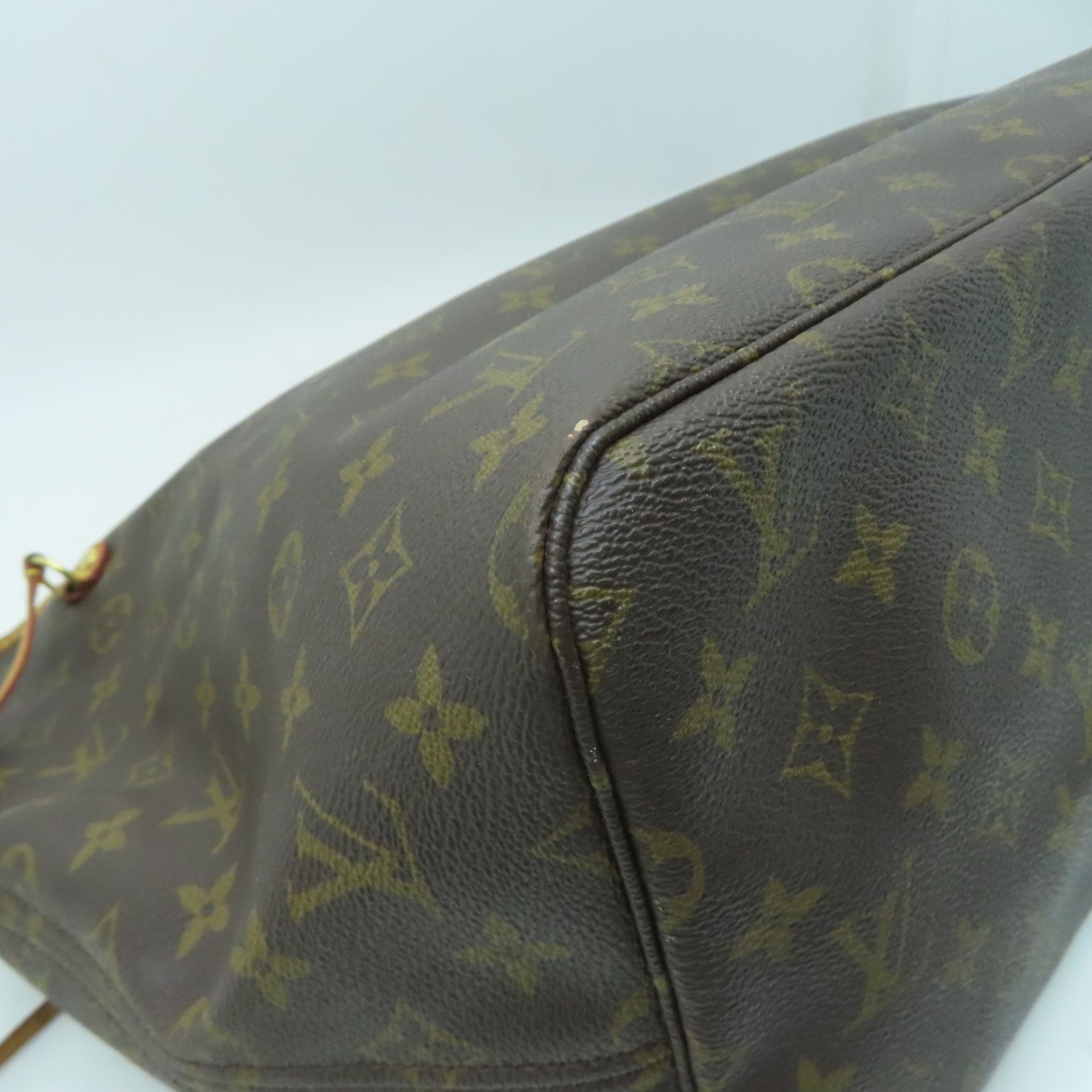 LOUIS VUITTON 【激減優惠】Monogram Neverfull GM金扣肩背袋啡色