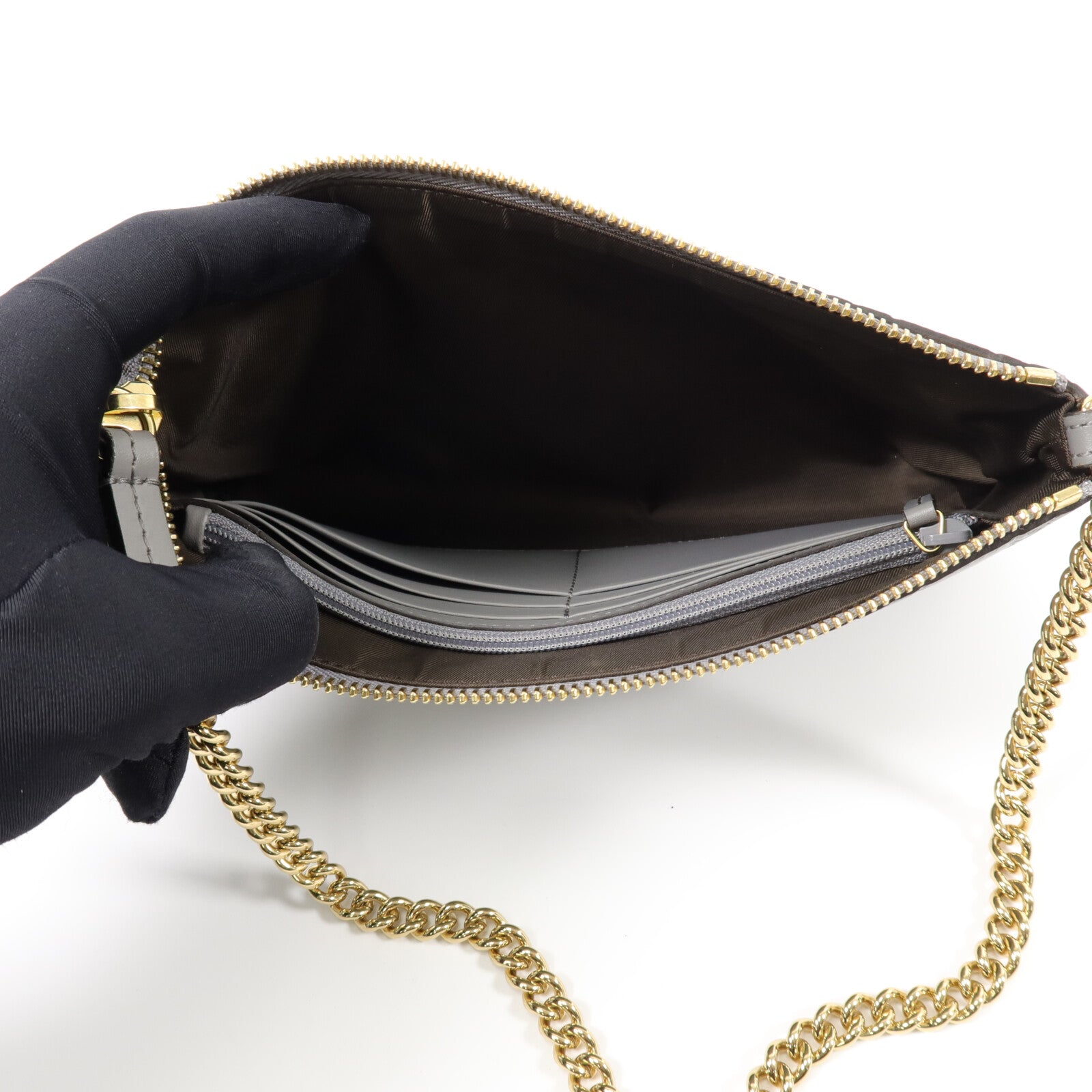 GUCCI 牛皮皮革Wallet On Chain手挽袋