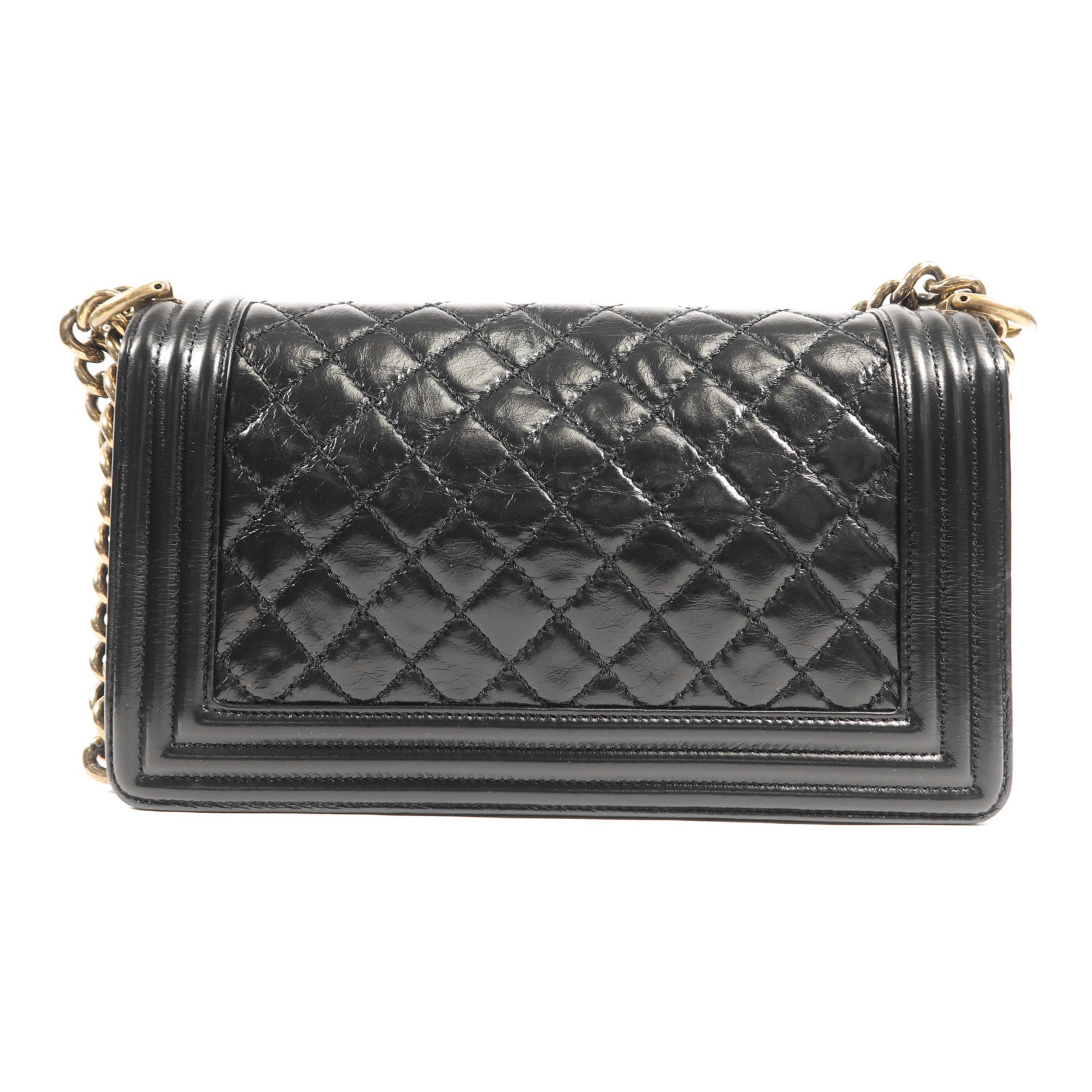 CHANEL 牛皮皮革Boy Chanel金扣肩背袋