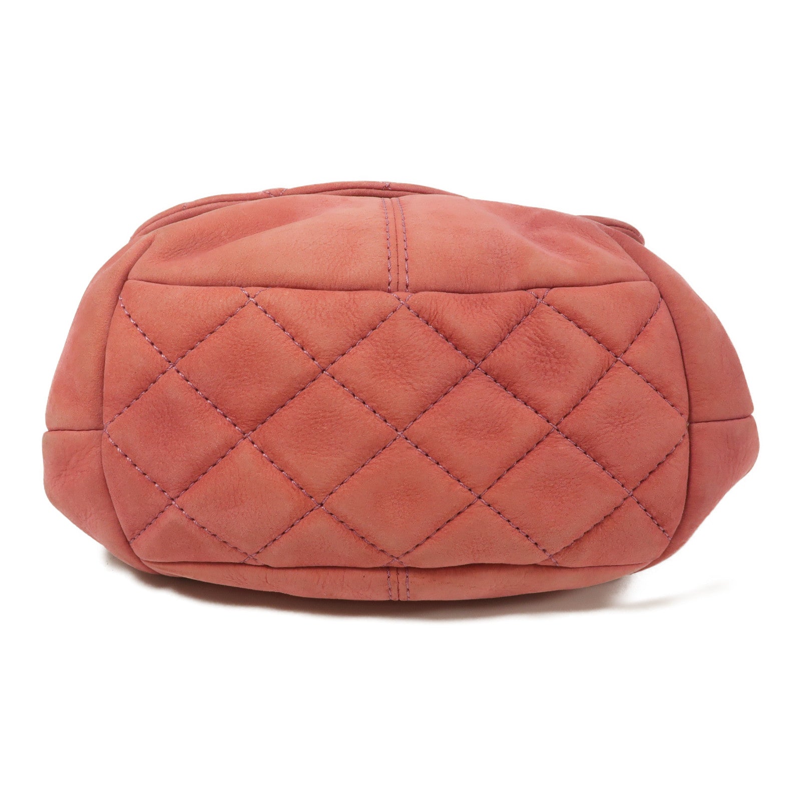 CHANEL 絨布Chain Shoulder鏈帶肩背袋