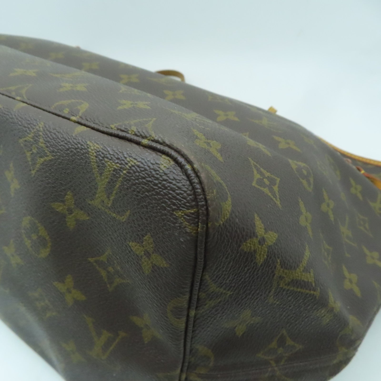 LOUIS VUITTON 【激減優惠】Monogram Neverfull GM金扣肩背袋啡色