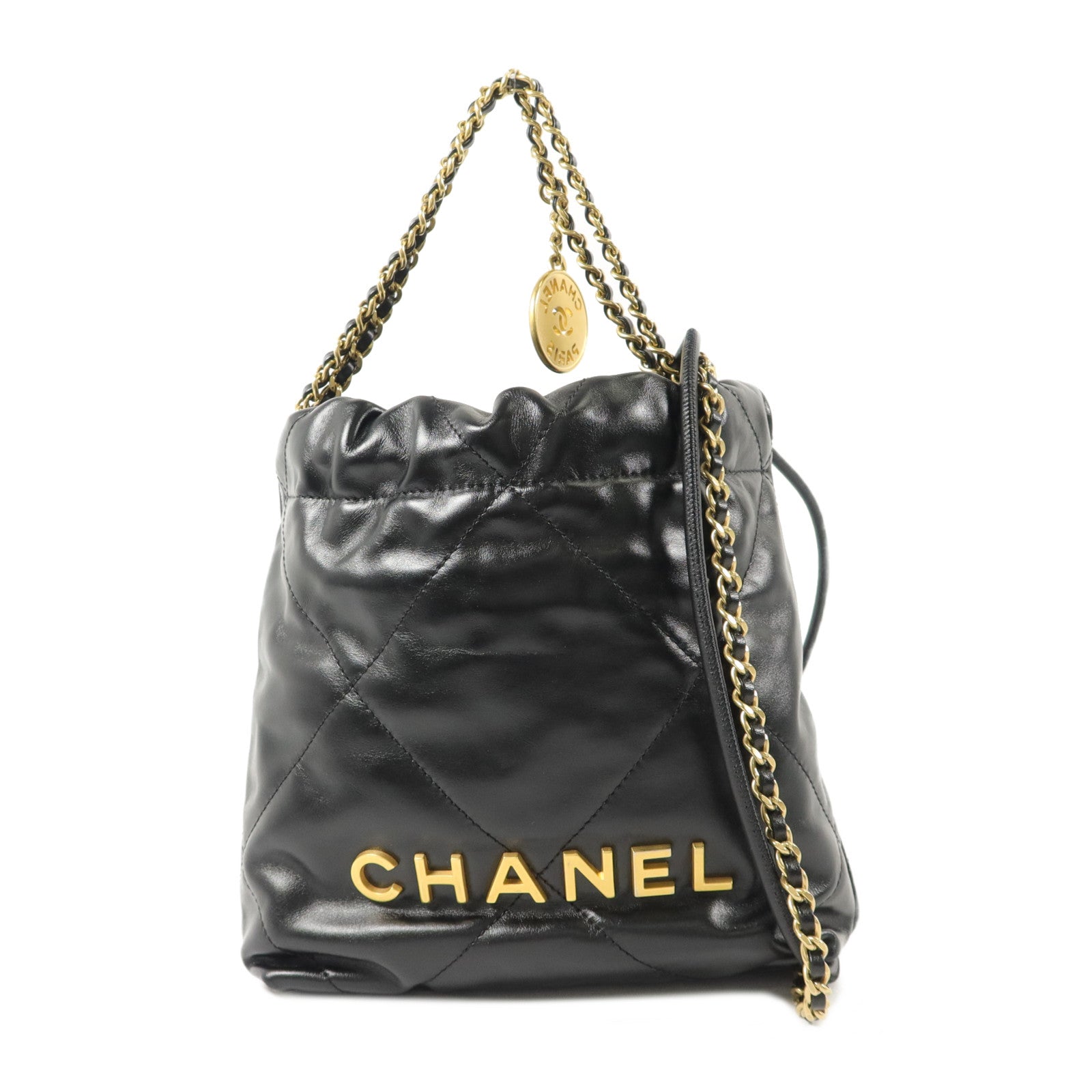 CHANEL 牛皮皮革Chanel 22 Mini手挽肩背兩用袋
