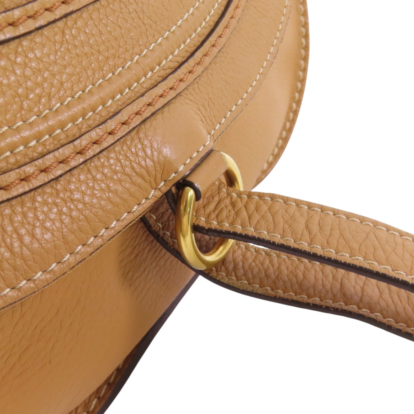 Chloe 牛皮皮革Shoulder Bag金扣肩背袋