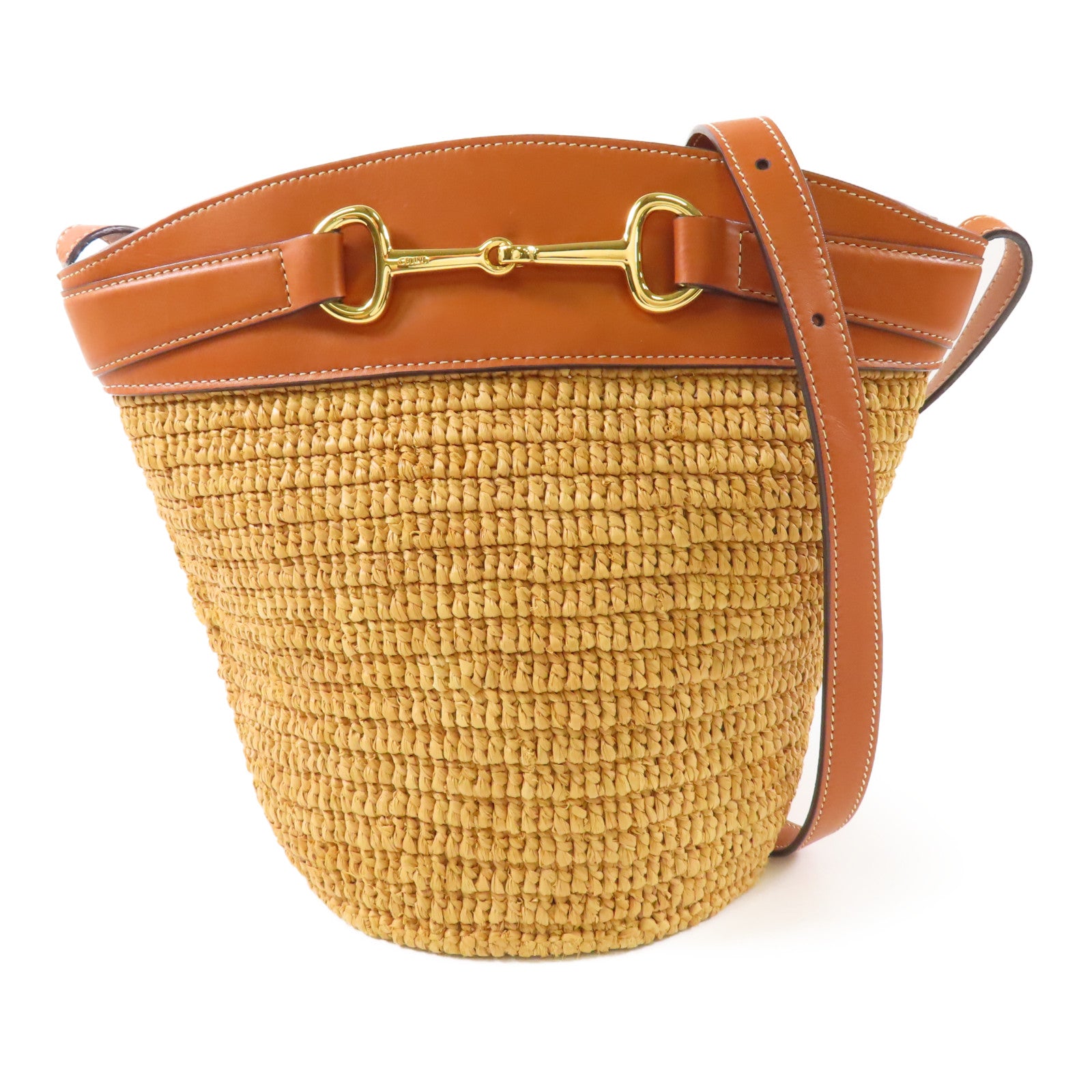 CELINE 酒椰Crecy Bucket Bag金扣肩背袋