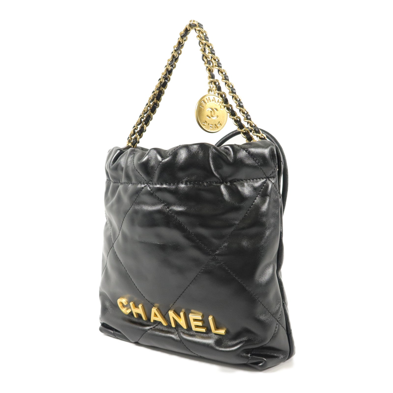 CHANEL 牛皮皮革Chanel 22 Mini手挽肩背兩用袋