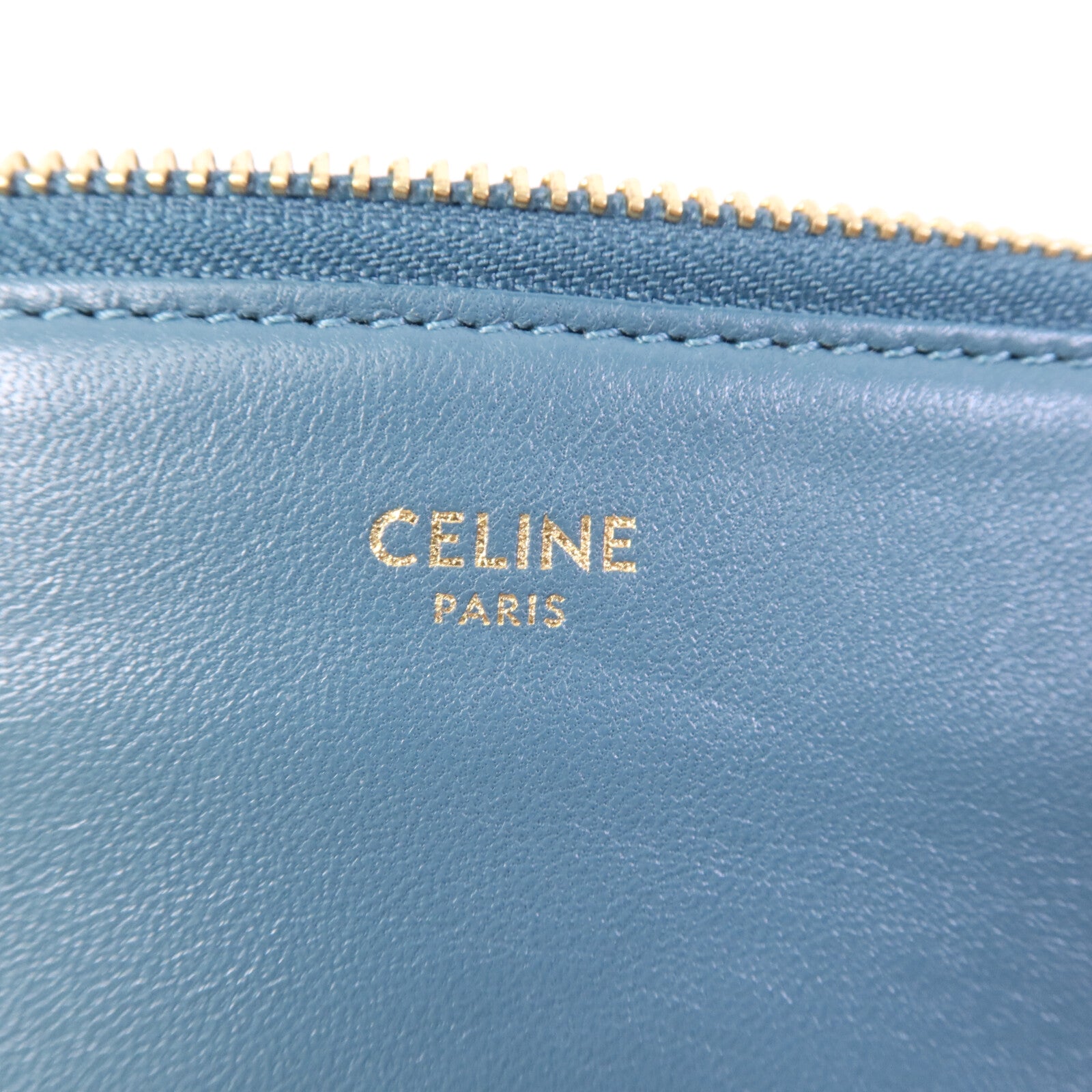 CELINE 牛皮皮革Trio Small金扣肩背袋