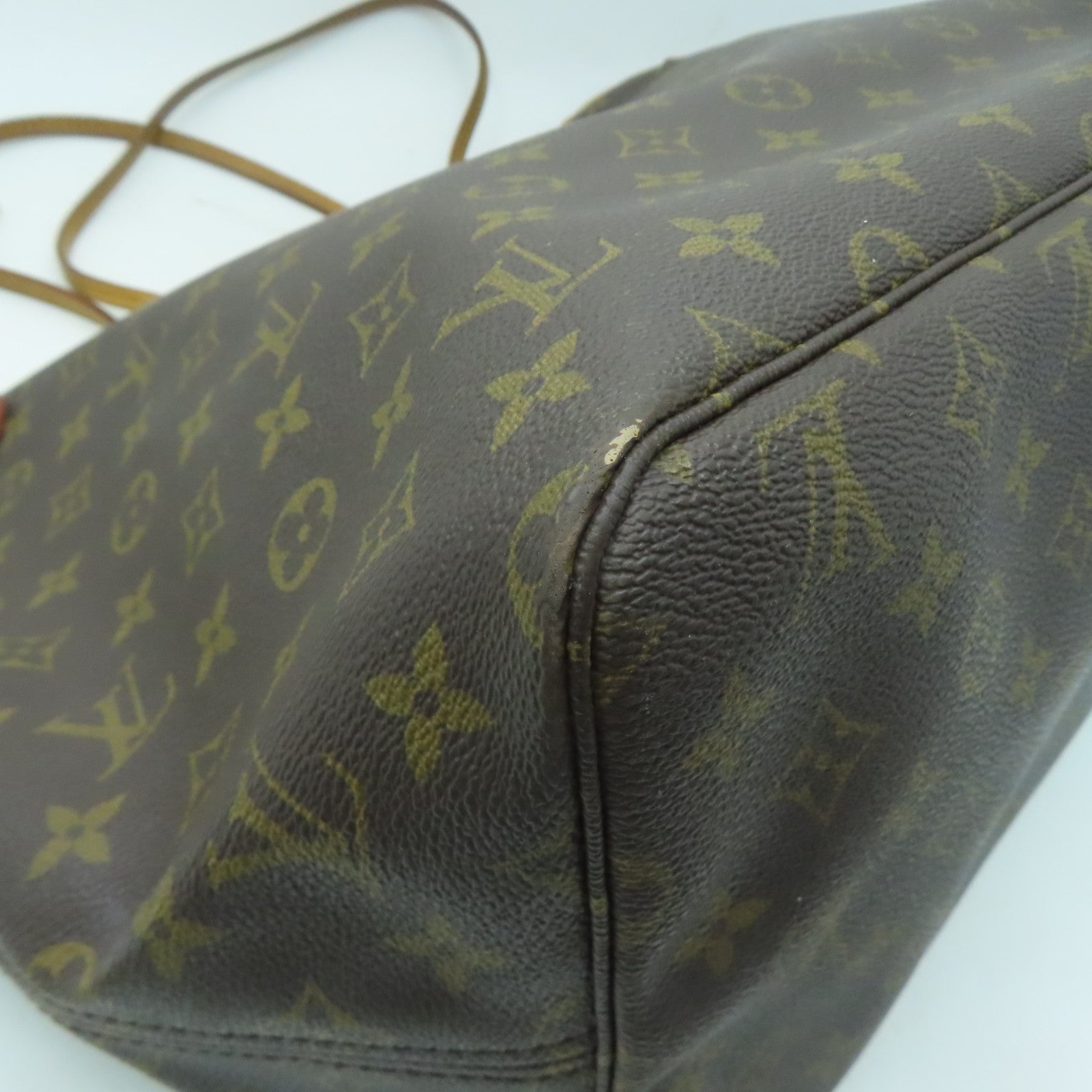 LOUIS VUITTON 【激減優惠】Monogram Neverfull GM金扣肩背袋啡色