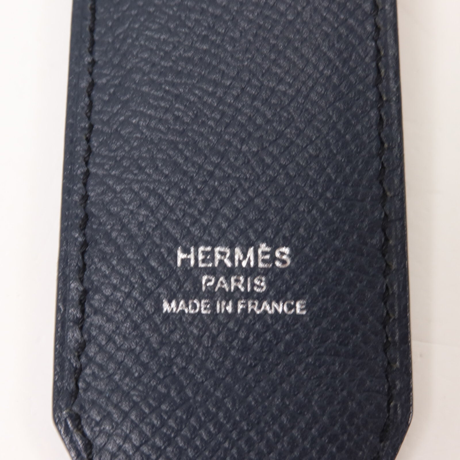 HERMES Epsom皮革Tressage Bag Strap肩背帶Navy/Red/Yellow