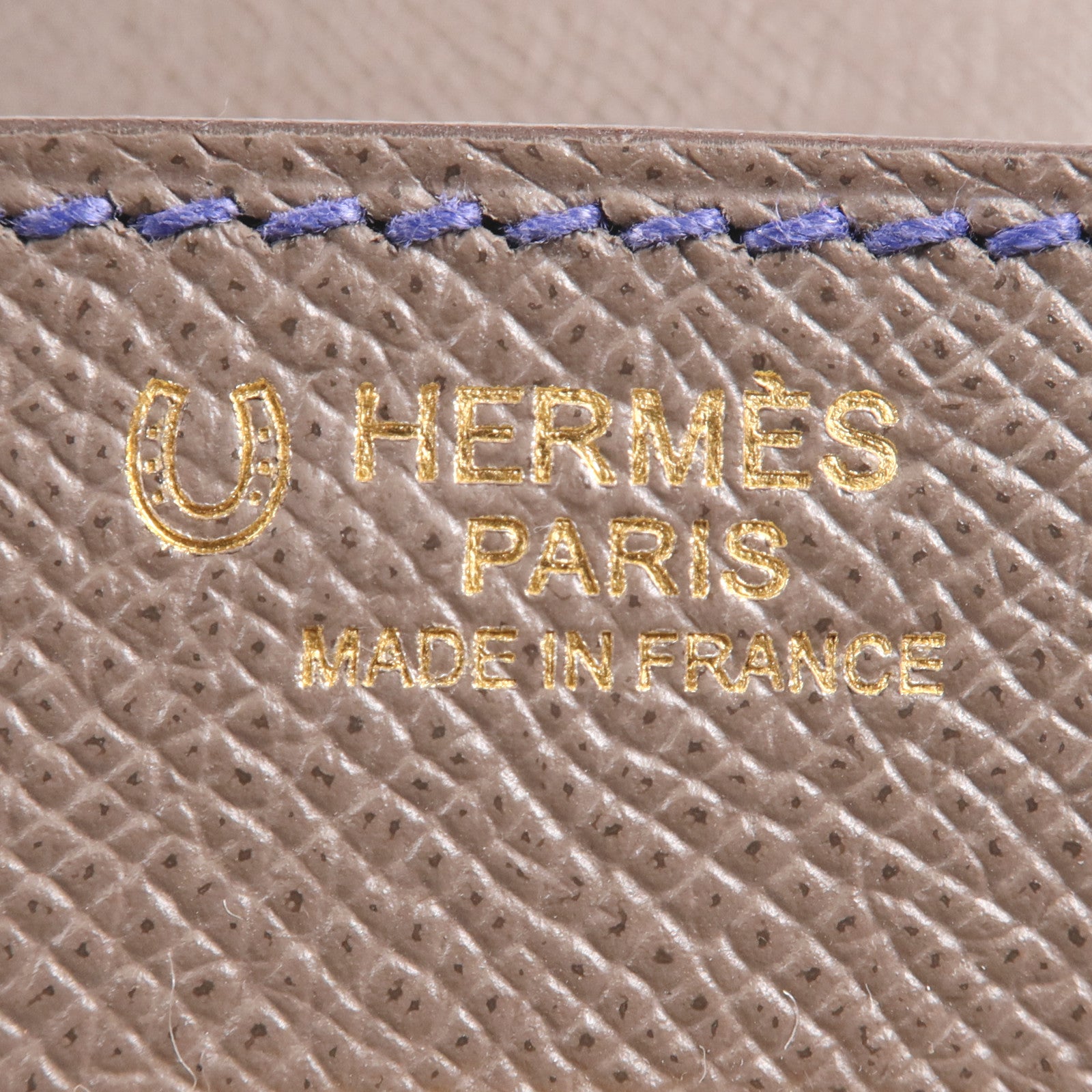 HERMES Epsom皮革Birkin 30金扣手挽袋Etain