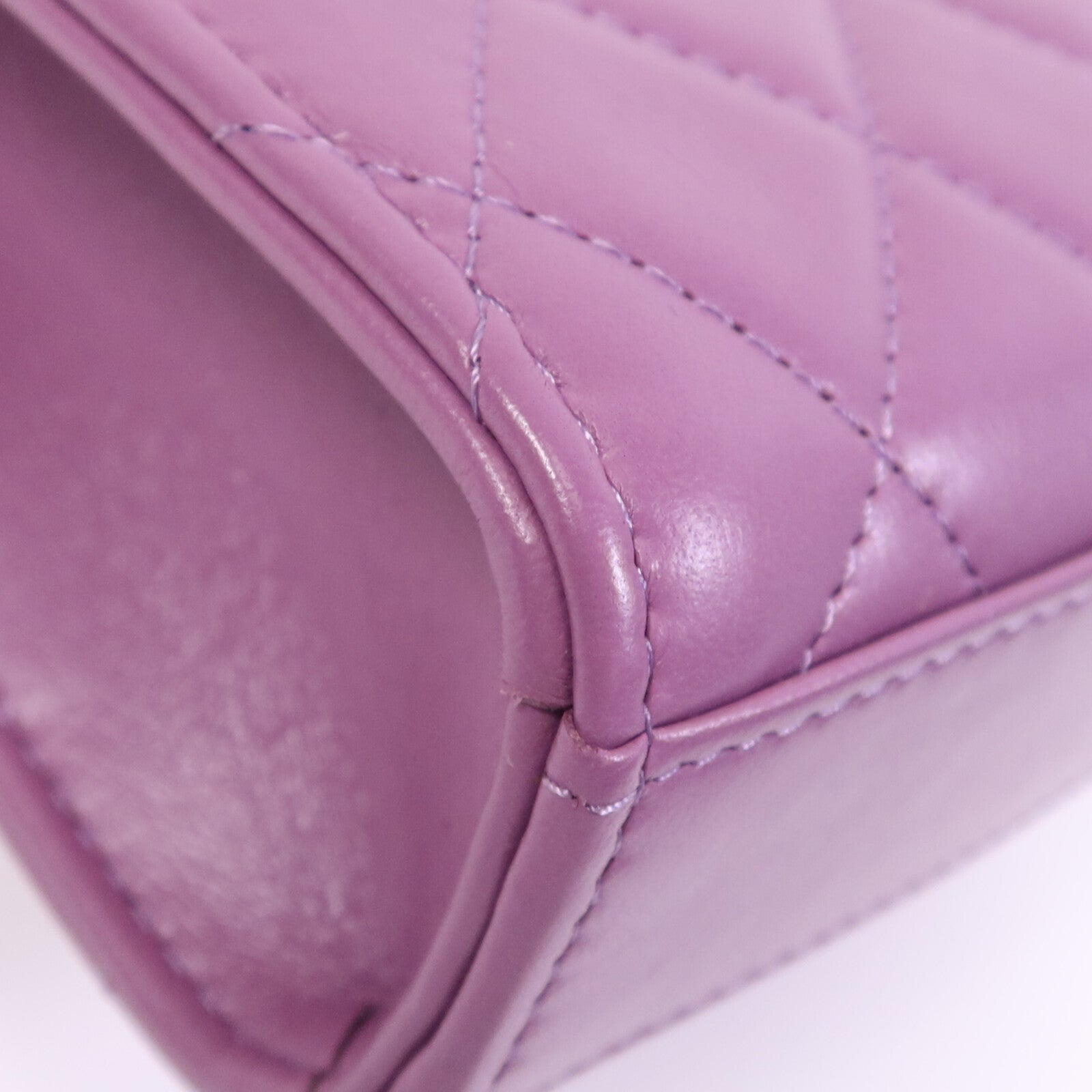 CHANEL 羊皮皮革Phone Holder銀扣鏈帶肩背袋