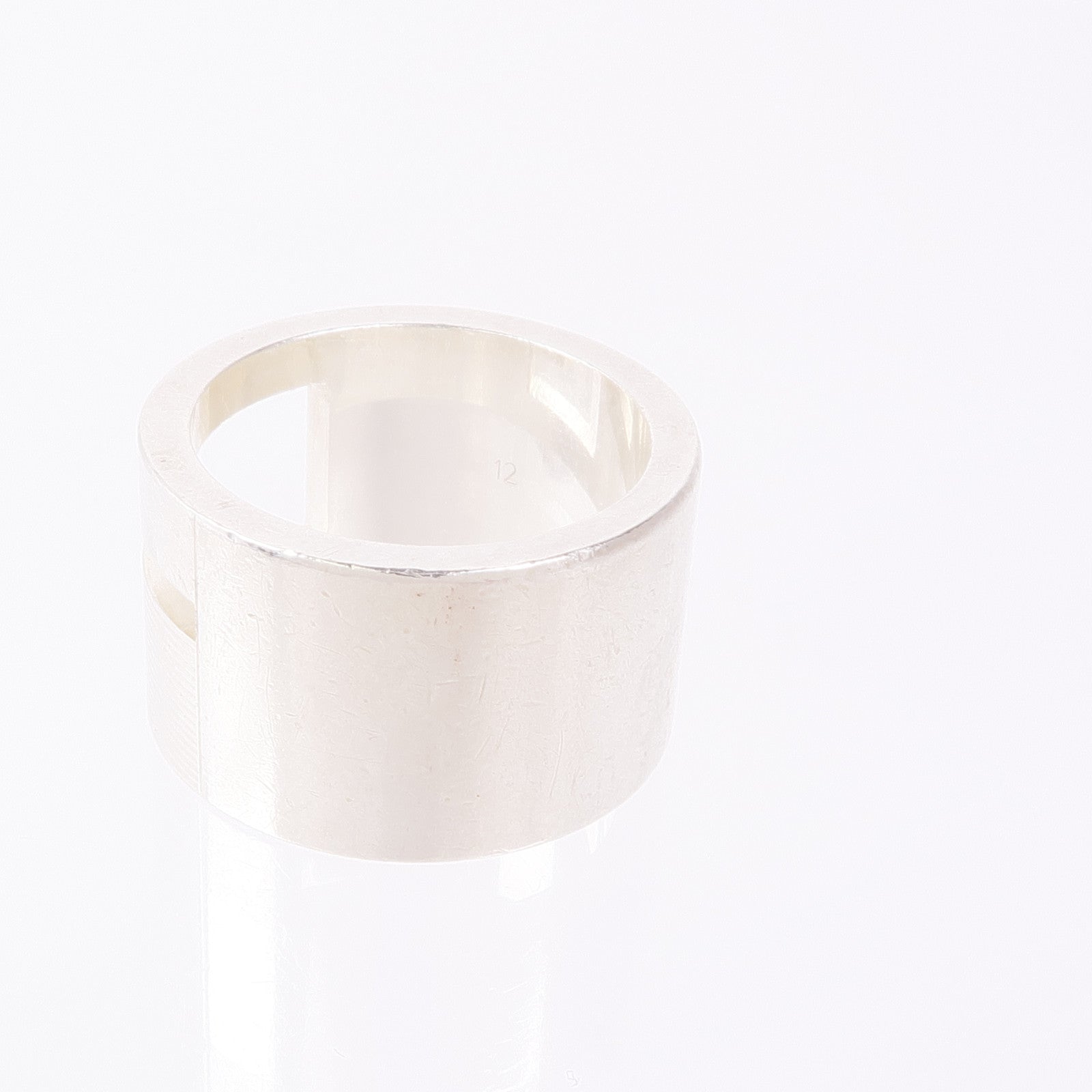 GUCCI 925純銀G Wide Ring戒指US#5.5