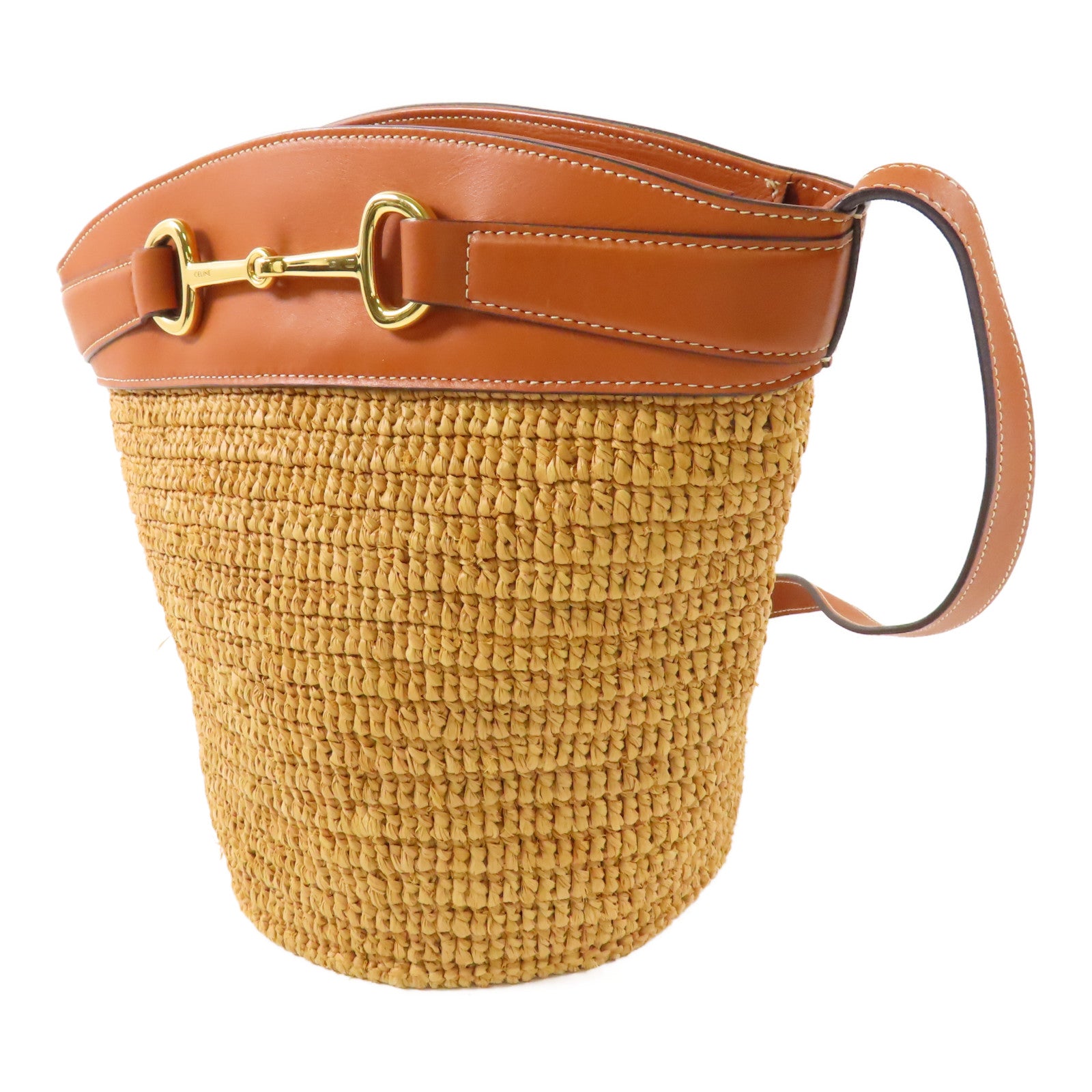 CELINE 酒椰Crecy Bucket Bag金扣肩背袋