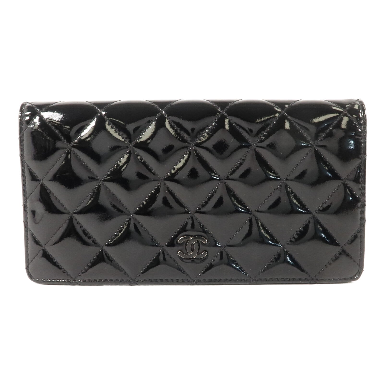 CHANEL 漆皮皮革Long Wallet長錢包