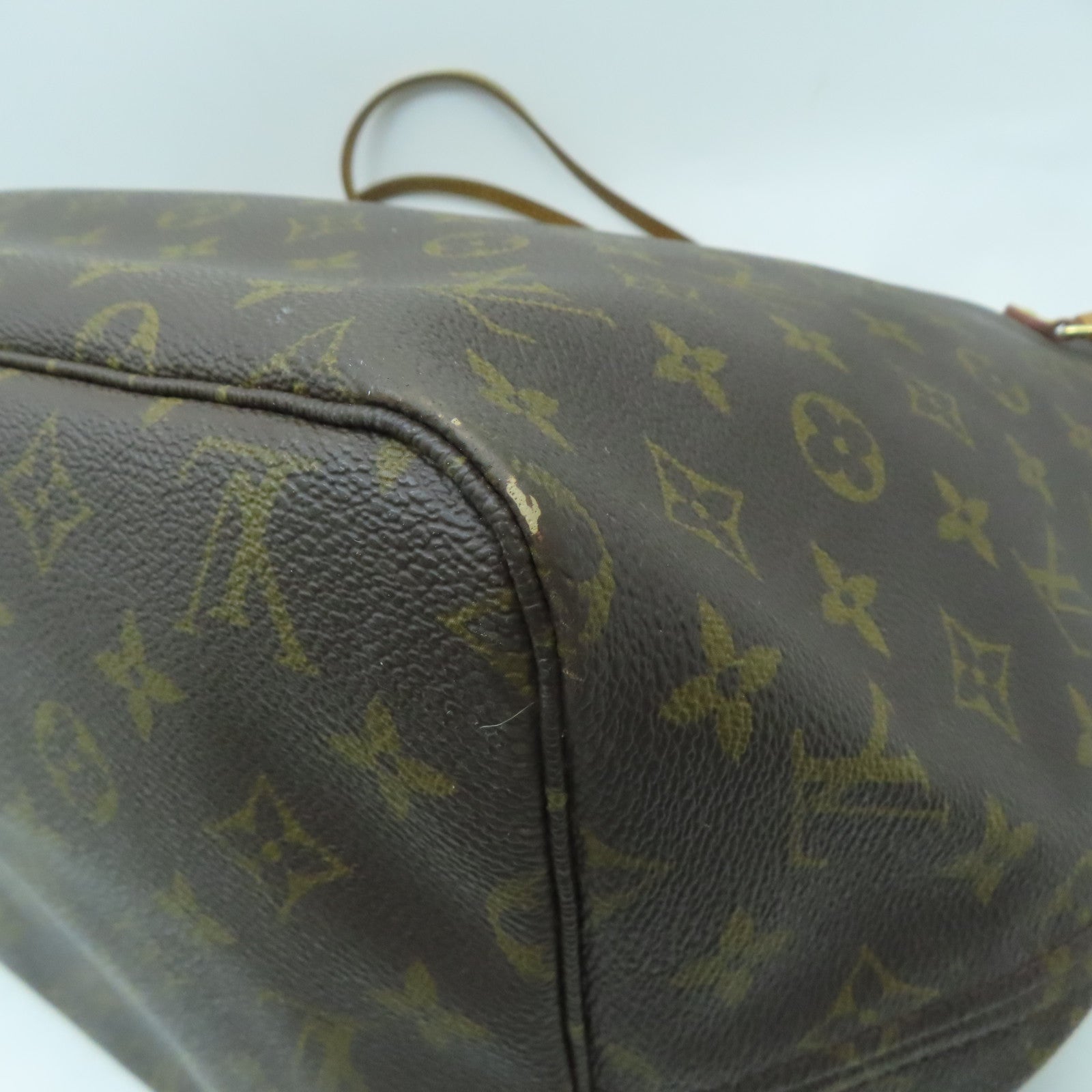 LOUIS VUITTON 【激減優惠】Monogram Neverfull GM金扣肩背袋啡色