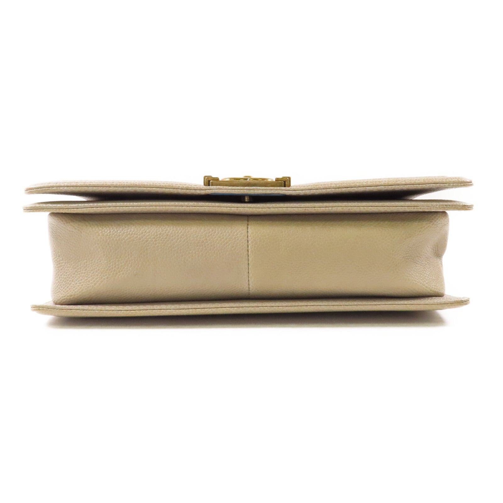 CHANEL 牛皮皮革Boy Chanel 28cm金扣鏈帶肩背袋