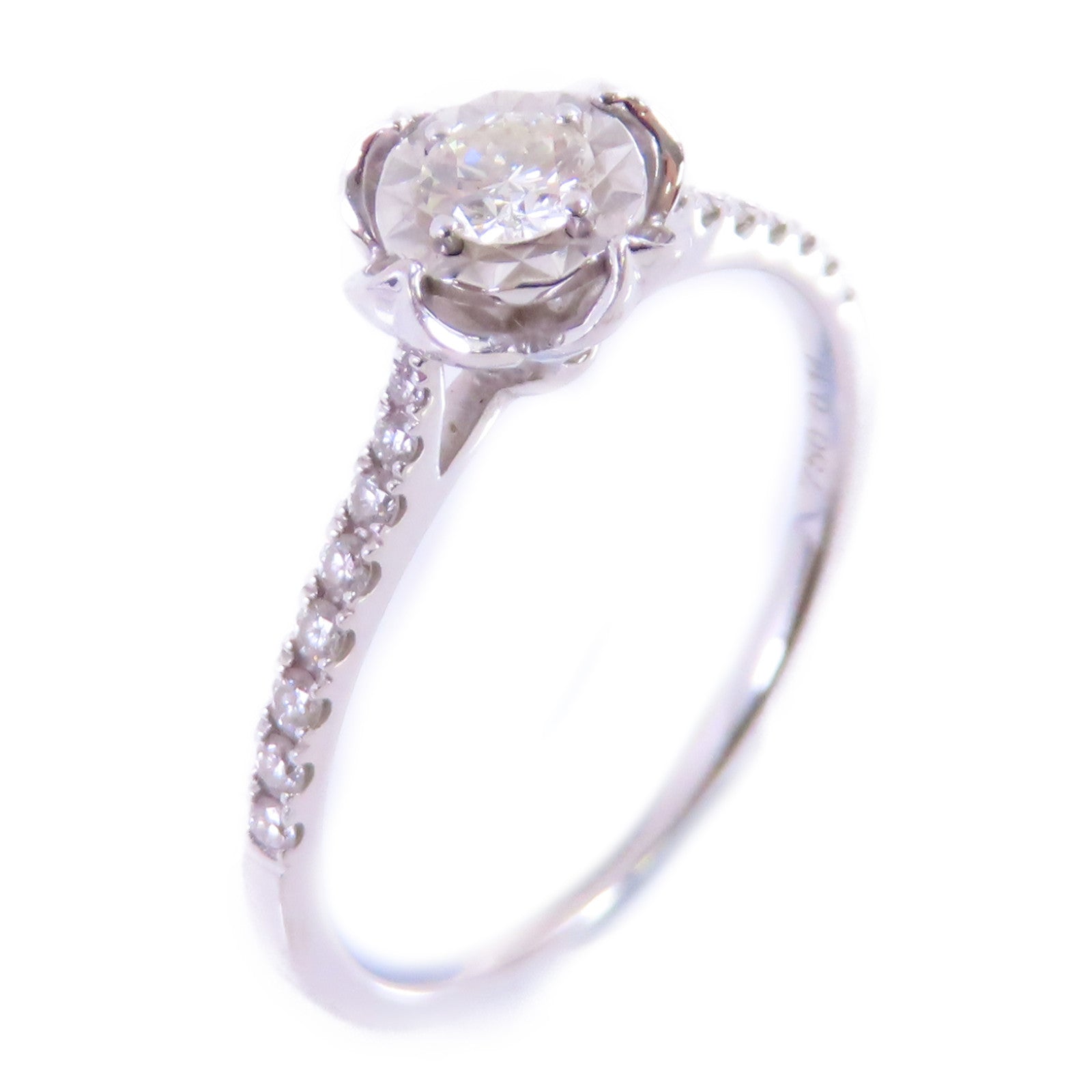 JEWELRY 【激減優惠】18K白金/鑽石Diamond Ring戒指US#6.25