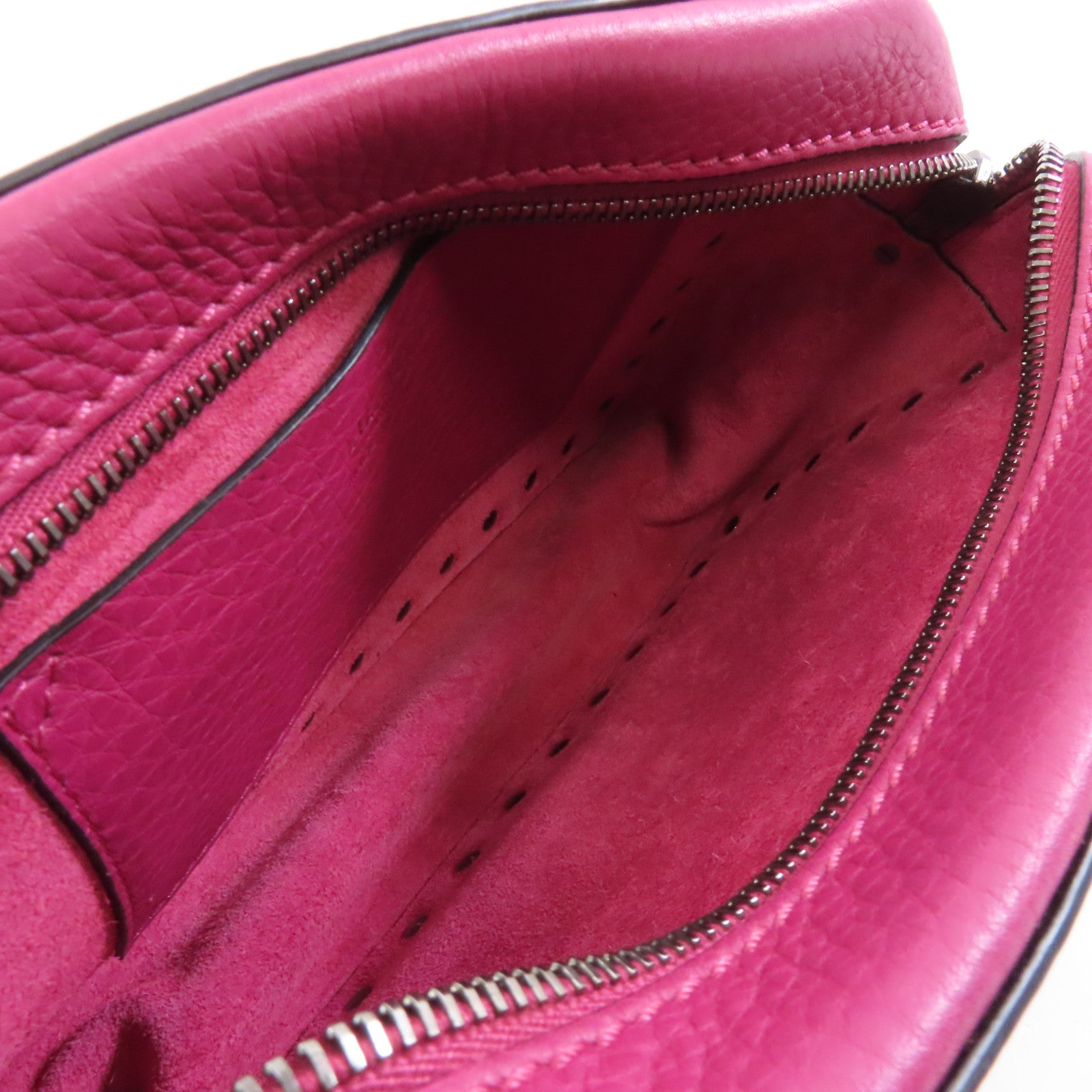 Valentino 【激減優惠】牛皮皮革Shoulder Bag銀扣肩背袋紫色