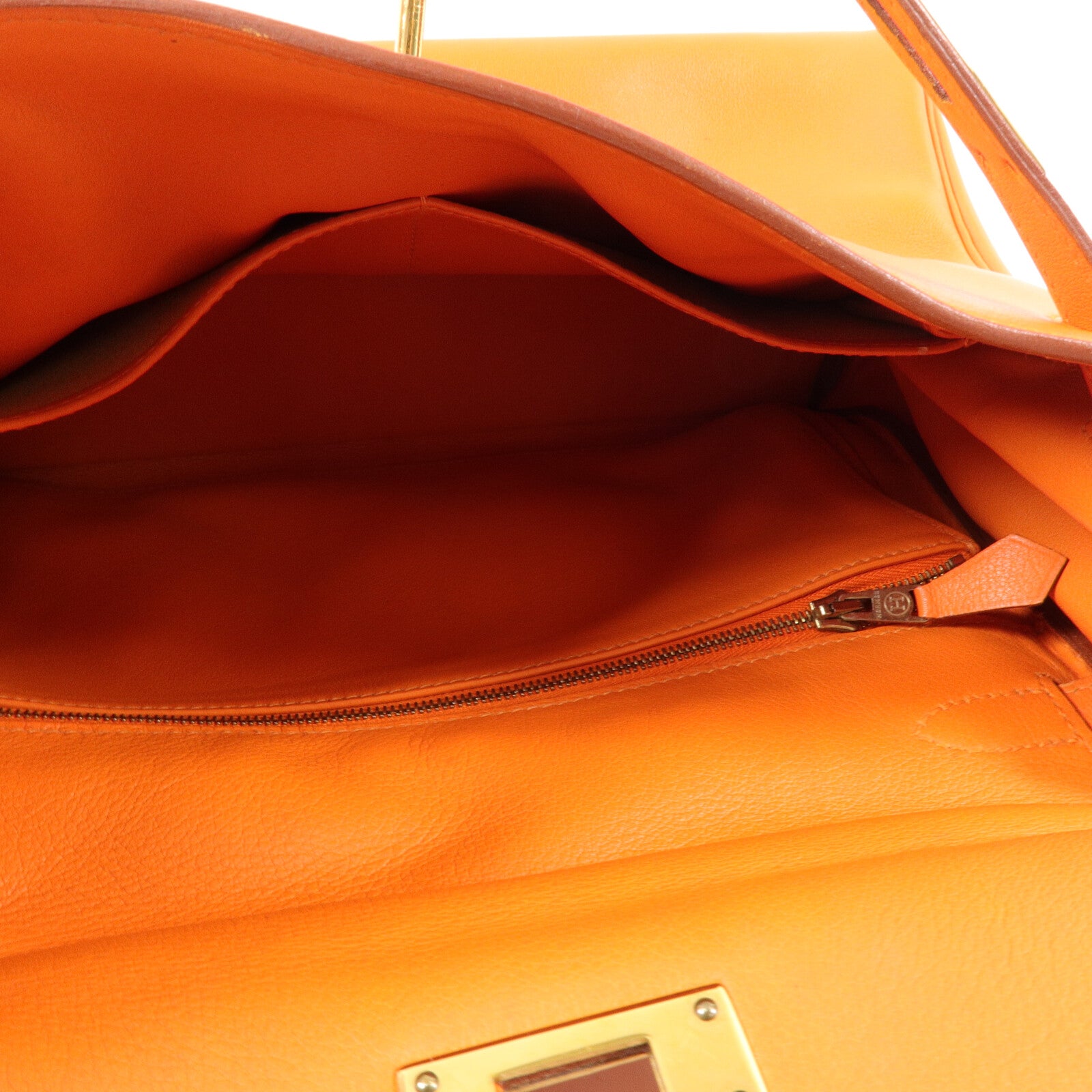 HERMES Swift皮革Kelly 28手挽肩背兩用袋Orange H
