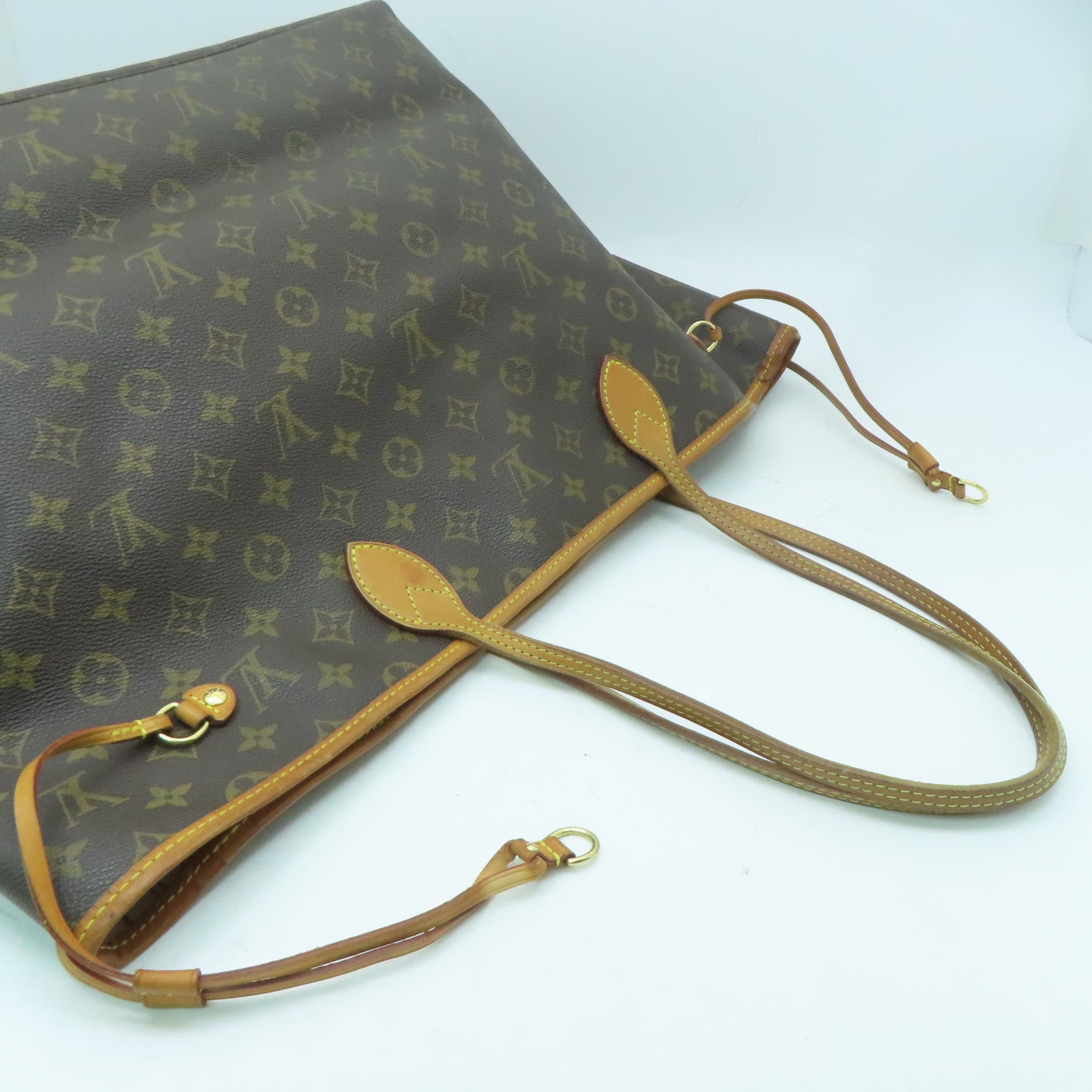 LOUIS VUITTON 【激減優惠】Monogram Neverfull GM金扣肩背袋啡色