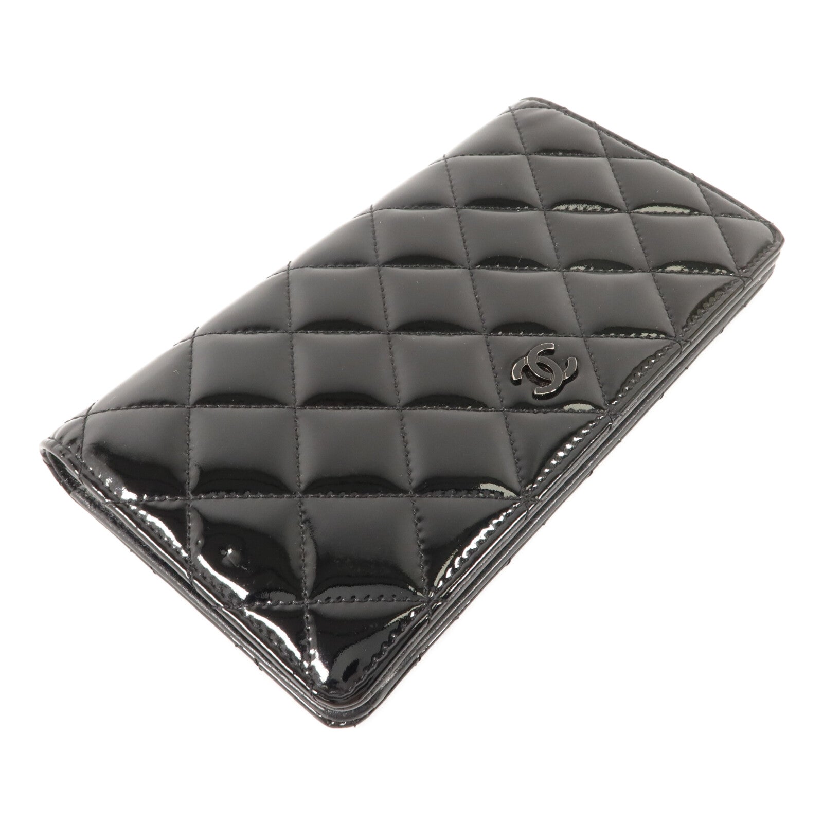 CHANEL 漆皮皮革Long Wallet長錢包
