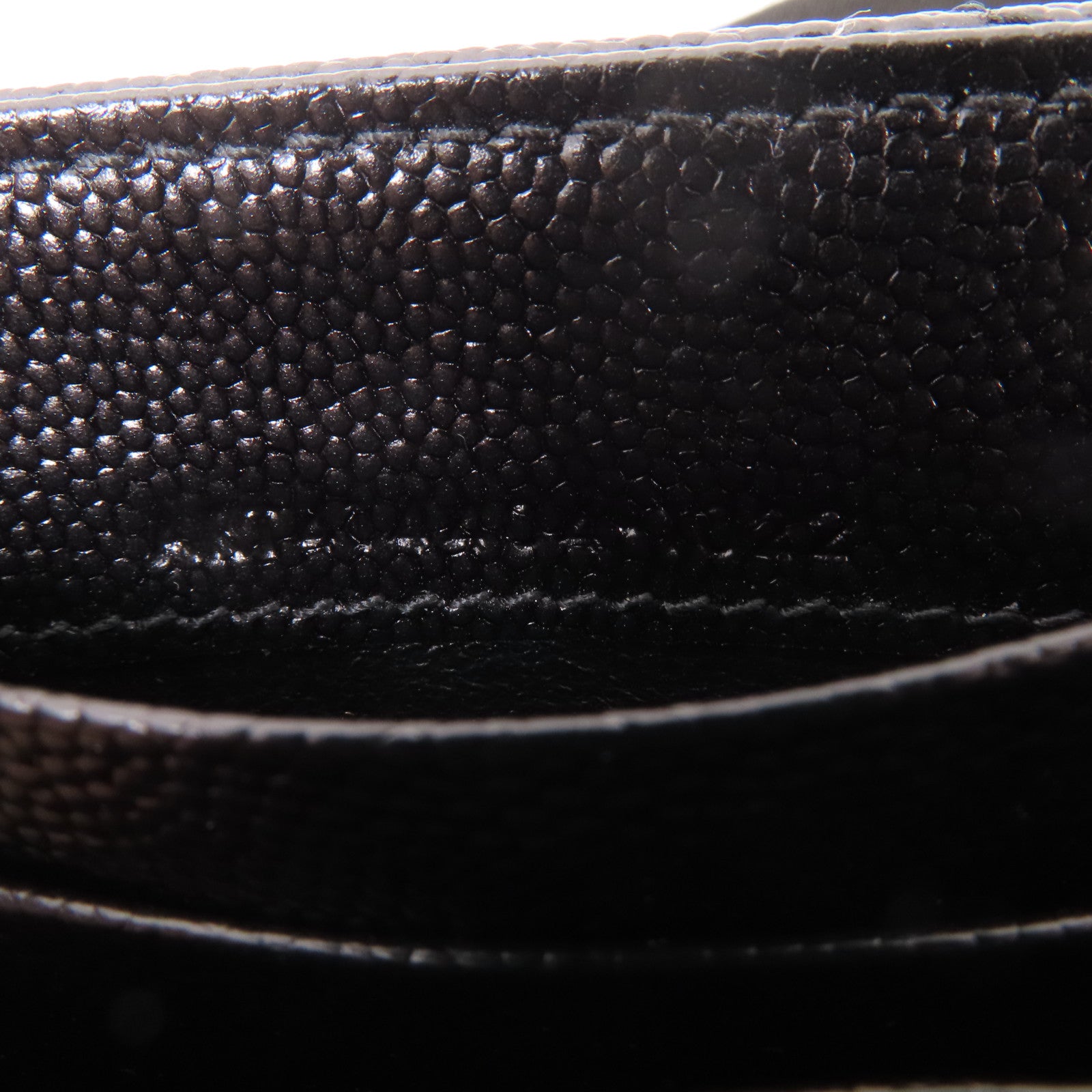 YVES SAINT LAURENT 牛皮皮革Card Case金扣卡套