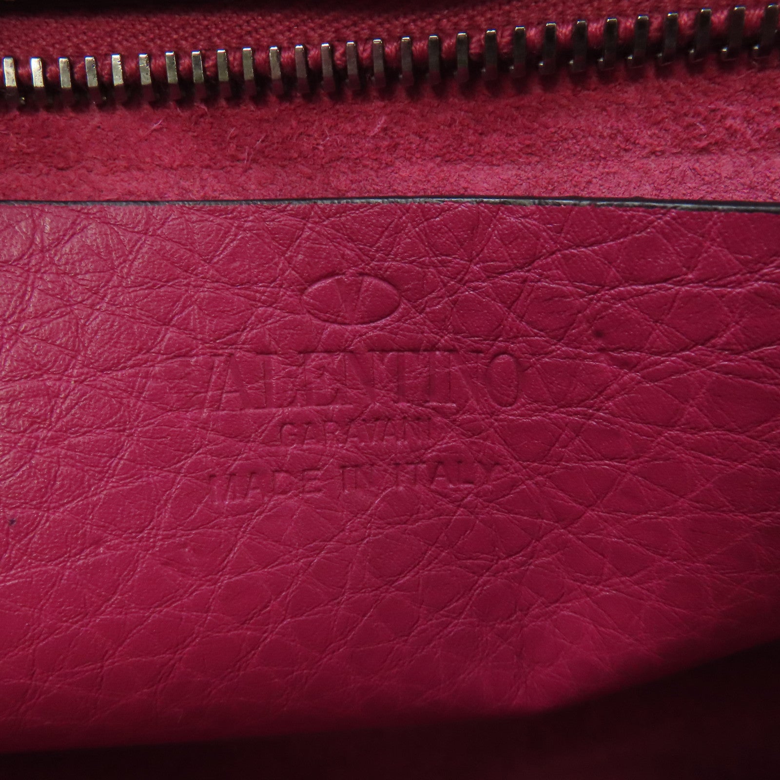 Valentino 【激減優惠】牛皮皮革Shoulder Bag銀扣肩背袋紫色