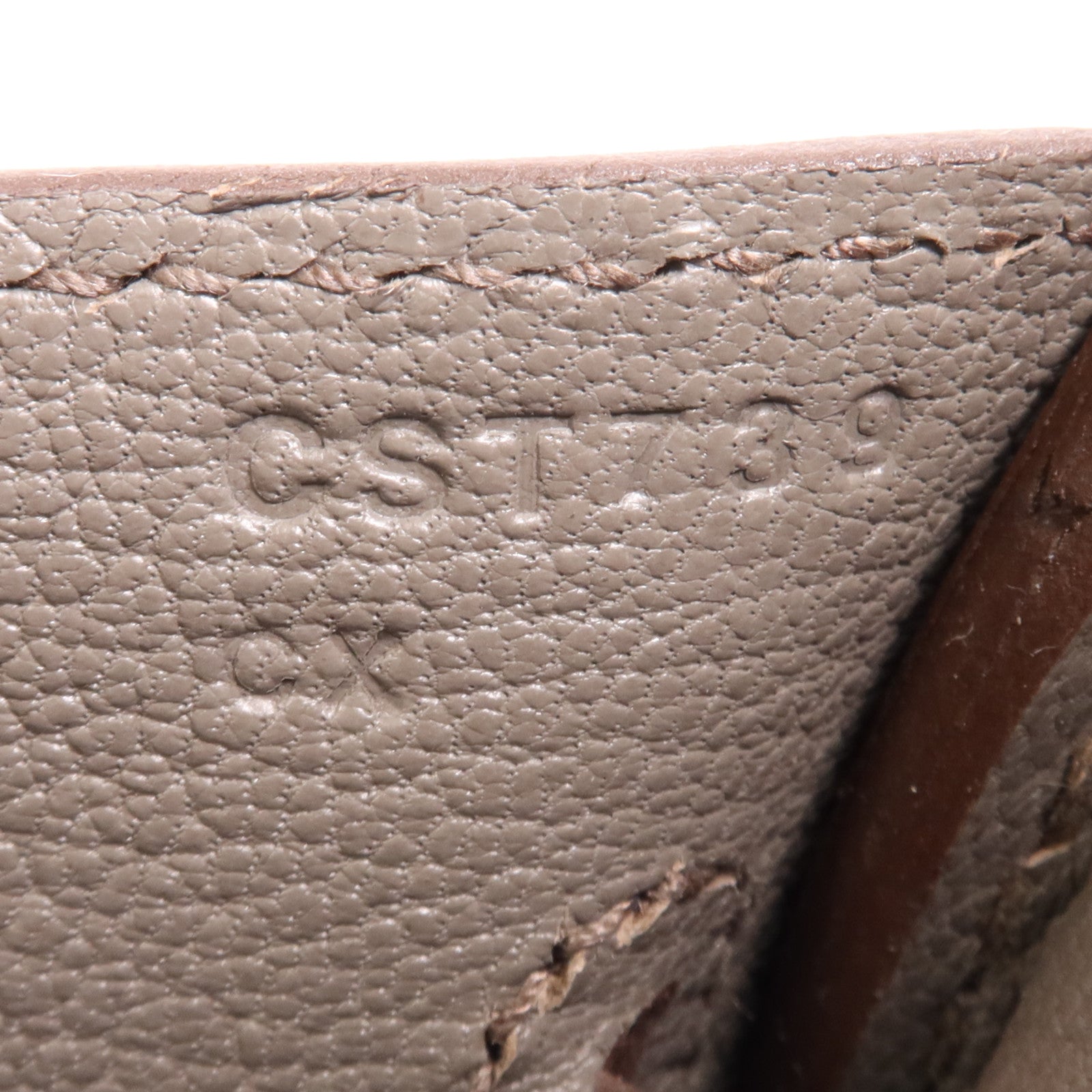 HERMES Epsom皮革Birkin 30金扣手挽袋Etain