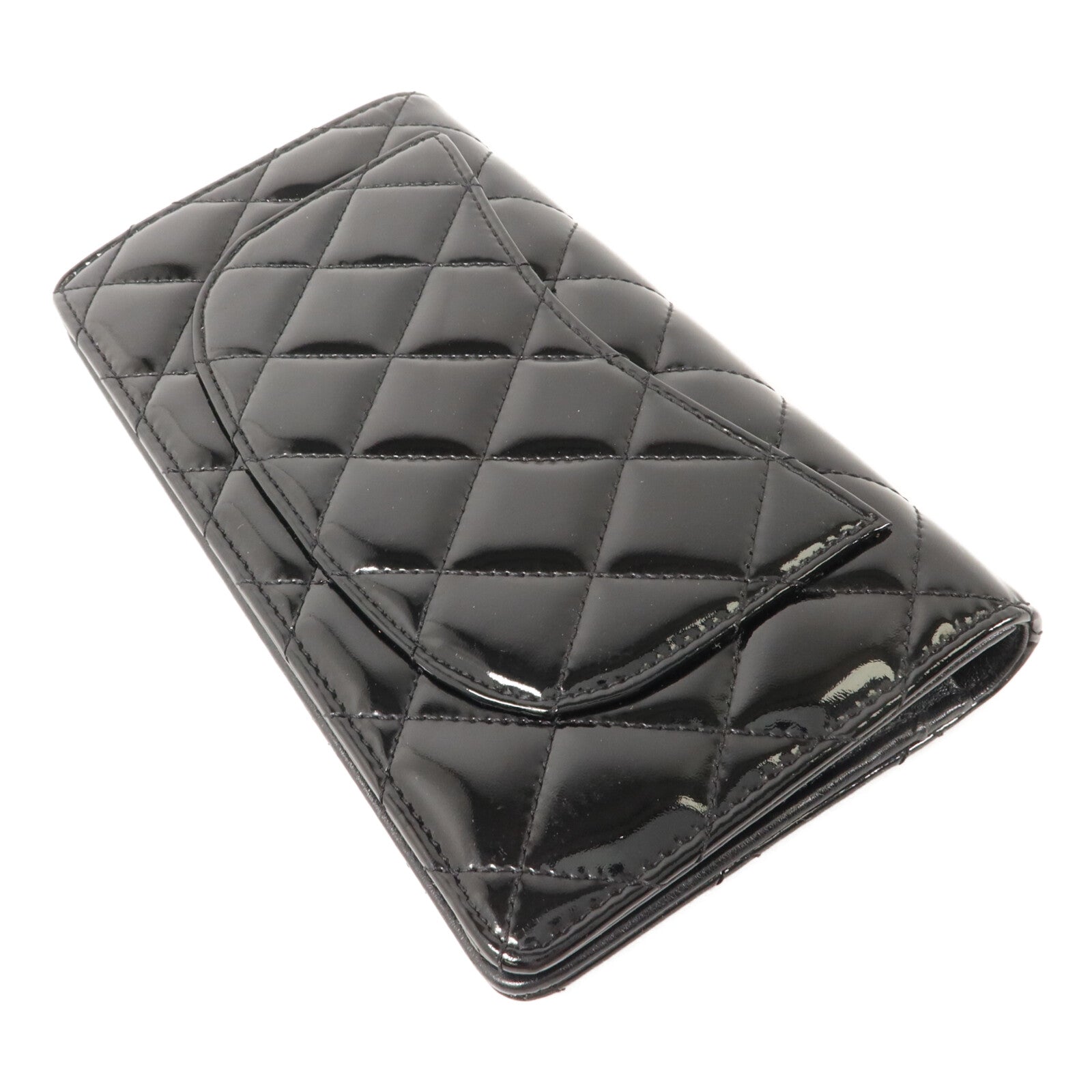 CHANEL 漆皮皮革Long Wallet長錢包