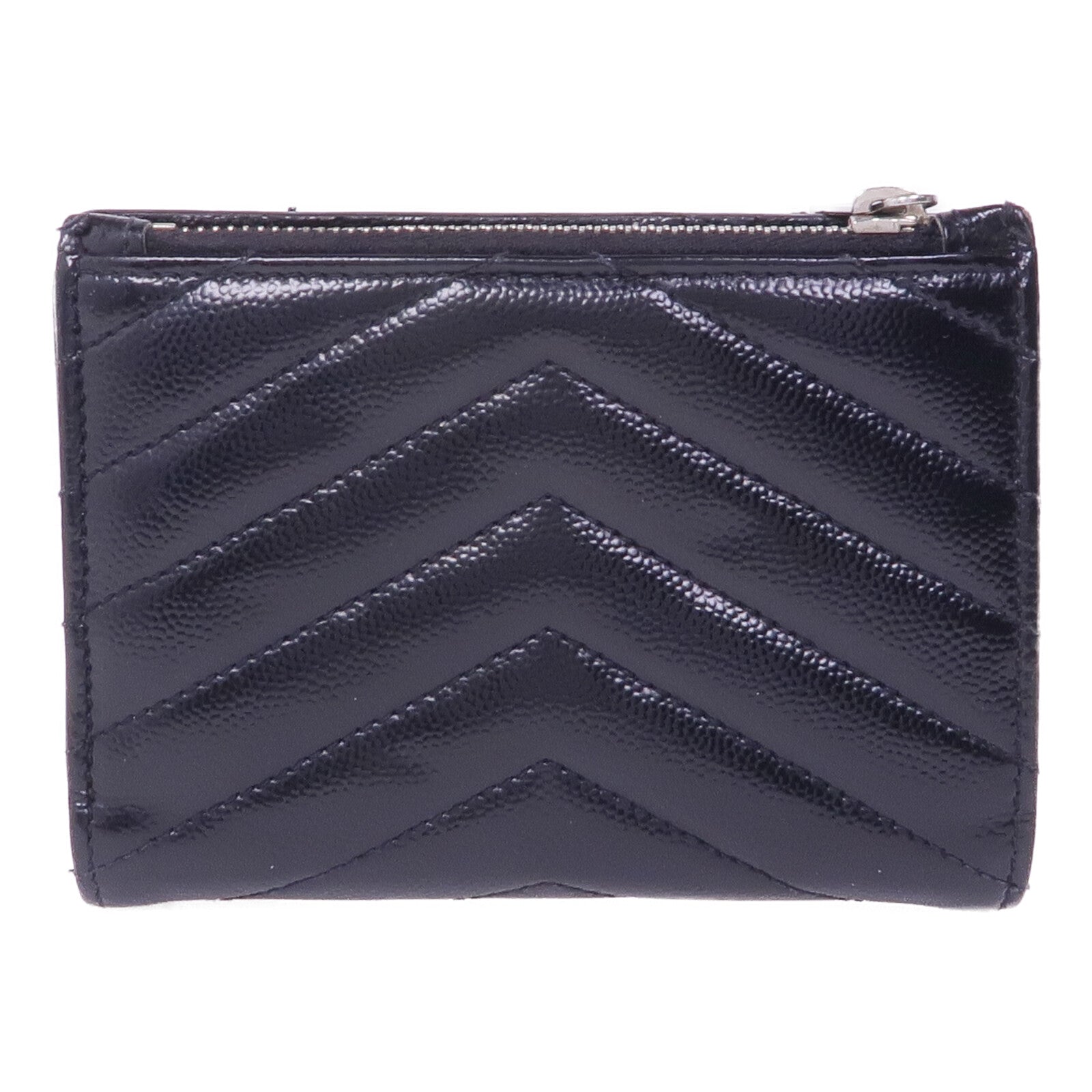 SAINT LAURENT 牛皮皮革Wallet銀扣卡片套