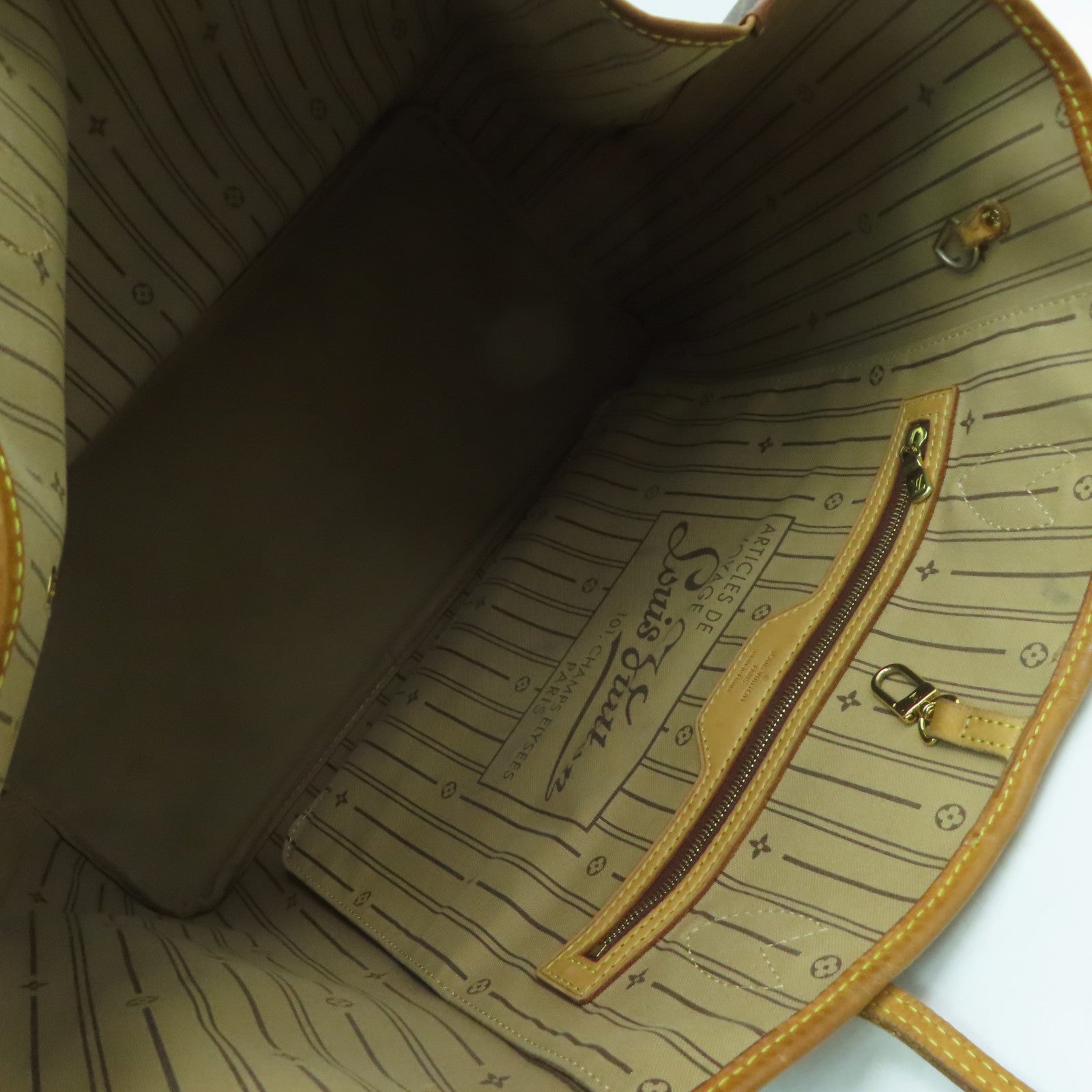 LOUIS VUITTON 【激減優惠】Monogram Neverfull GM金扣肩背袋啡色
