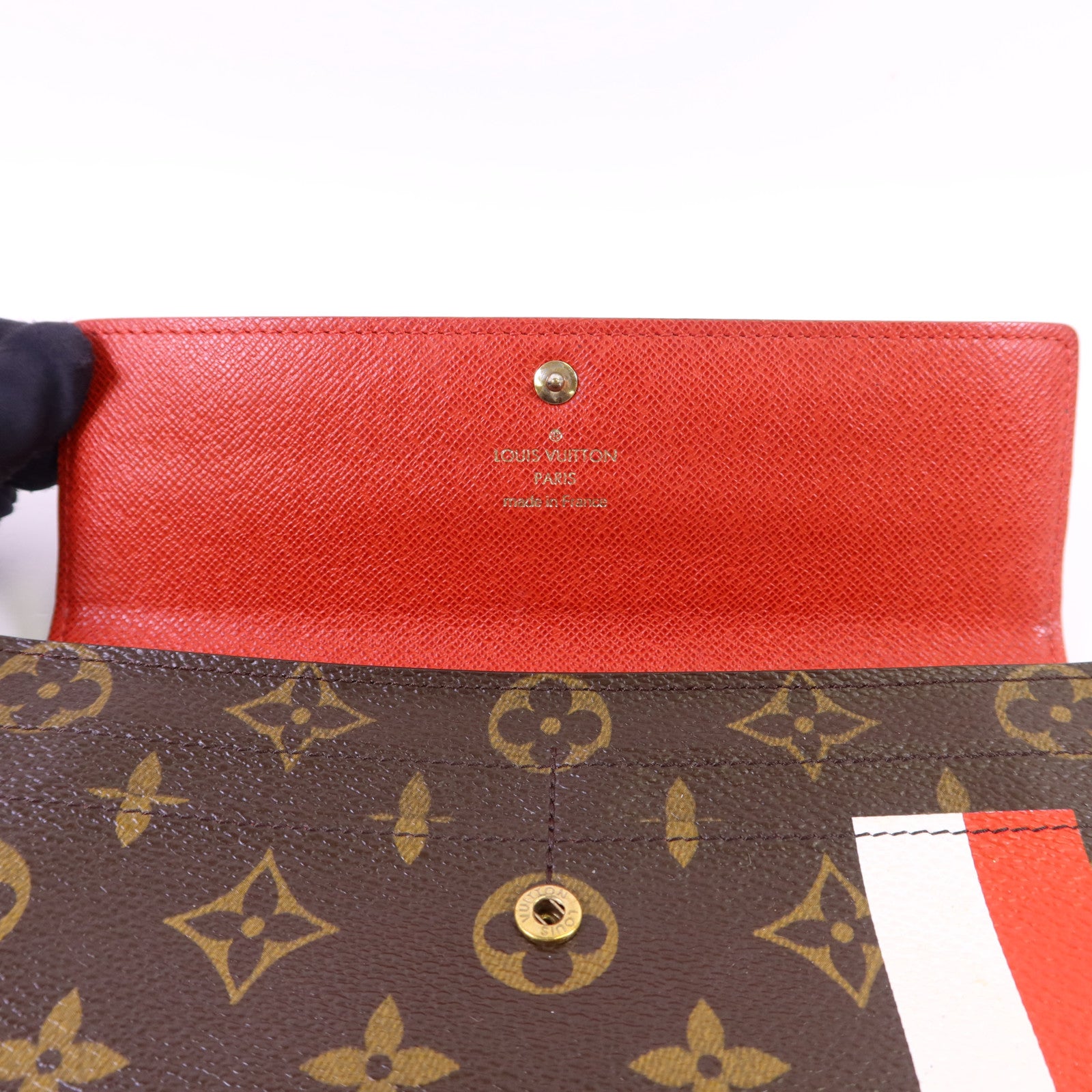 LOUIS VUITTON Monogram Groom Portefeuille Sarah金扣長錢包