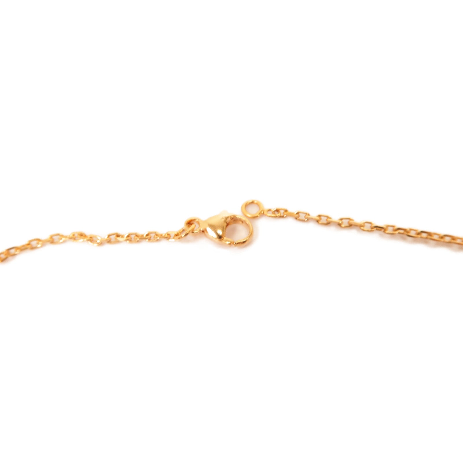 HERMES 金屬Pop H Mini Necklace項鍊黒色/金色