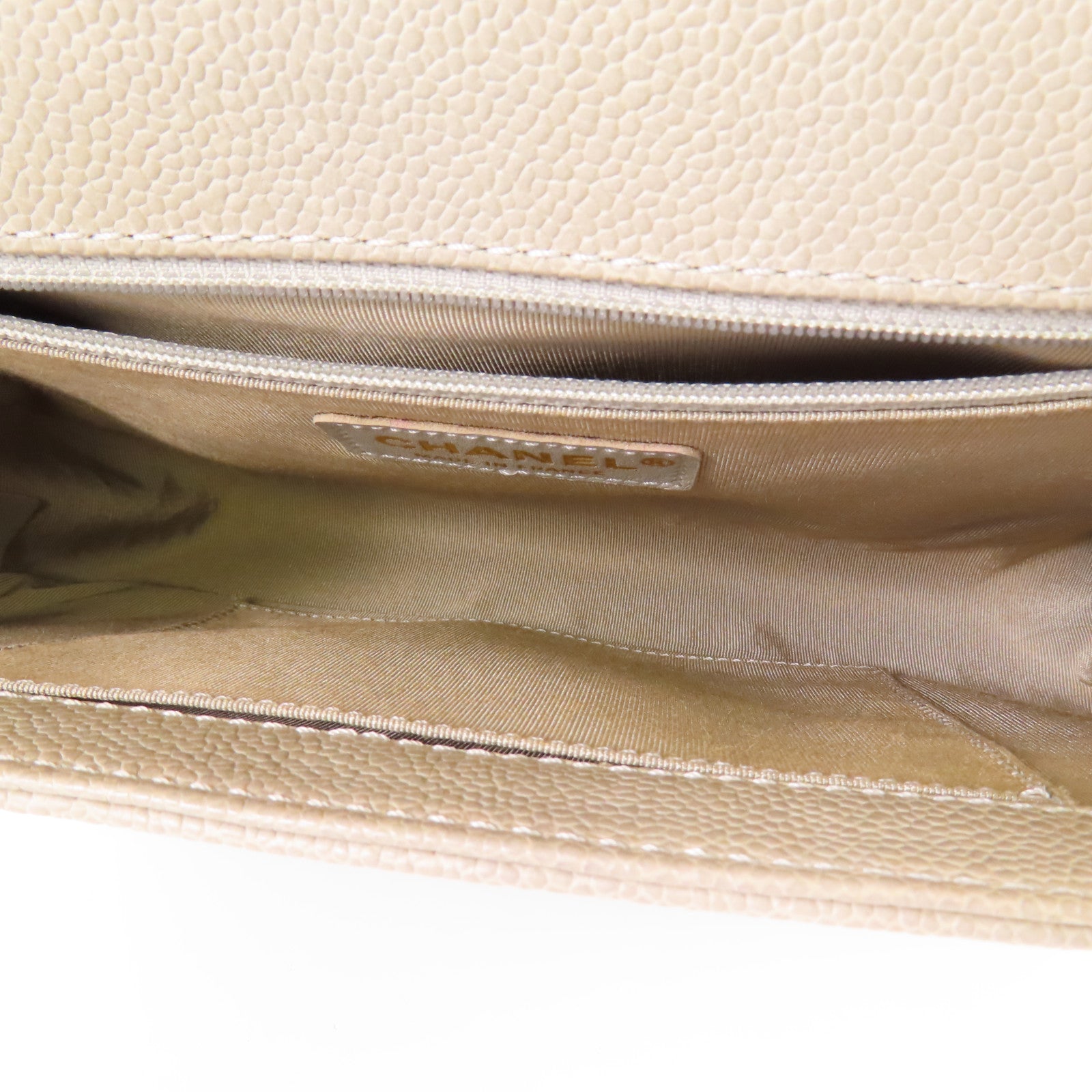 CHANEL 牛皮皮革Boy Chanel 28cm金扣鏈帶肩背袋