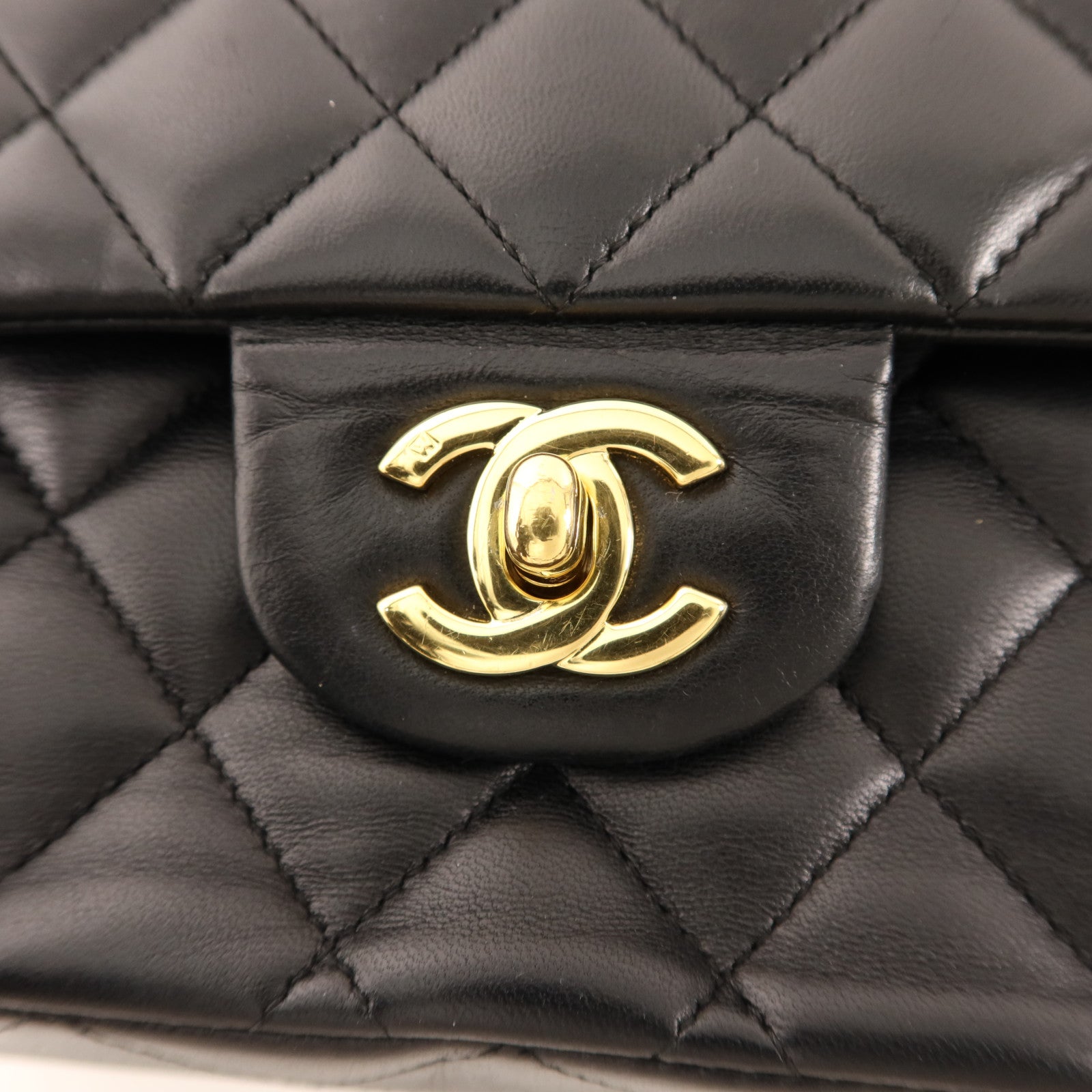 CHANEL 羊皮皮革Classic 25金扣鏈帶肩背袋