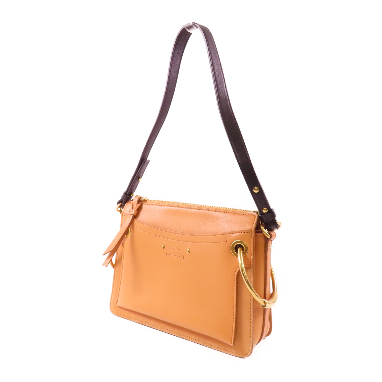 Chloe 【激減優惠】牛皮皮革Shoulder Bag金扣手挽肩背兩用袋