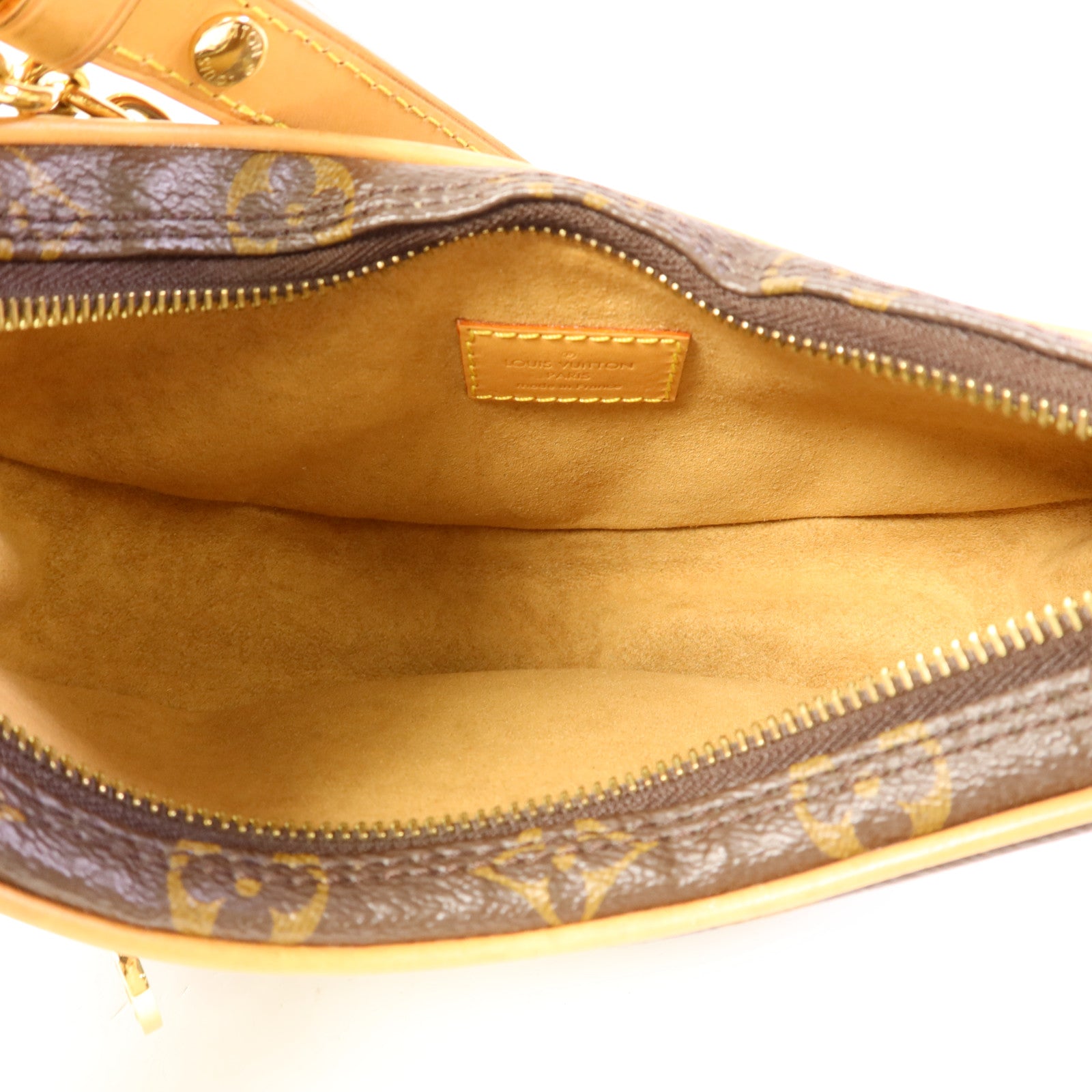 LOUIS VUITTON Monogram Loop金扣肩背袋棕色