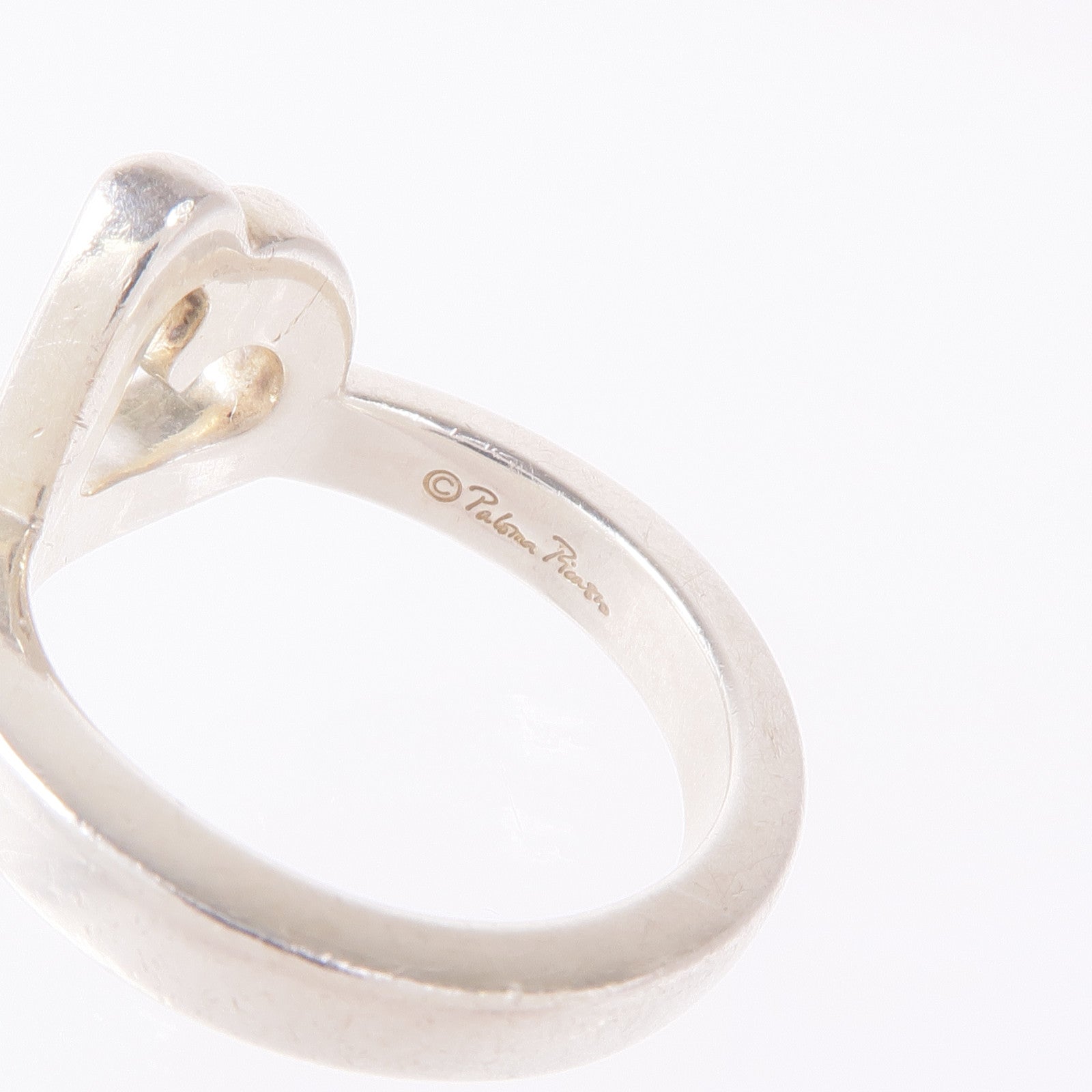 TIFFANY＆CO 925純銀Loving Heart Ring戒指US#5