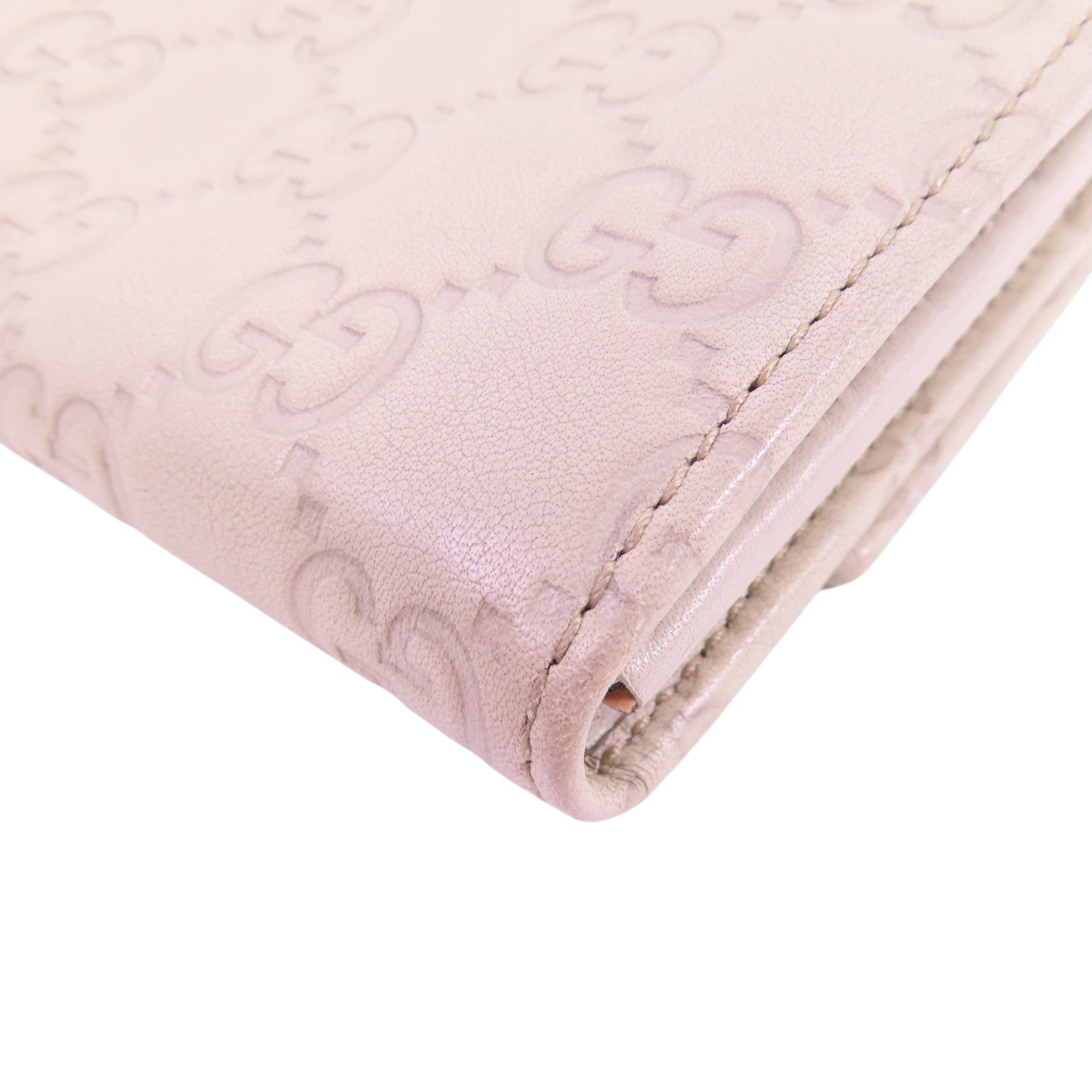 GUCCI GG GHW Shima Lovely Long Wallet 245728 Calfskin Leather