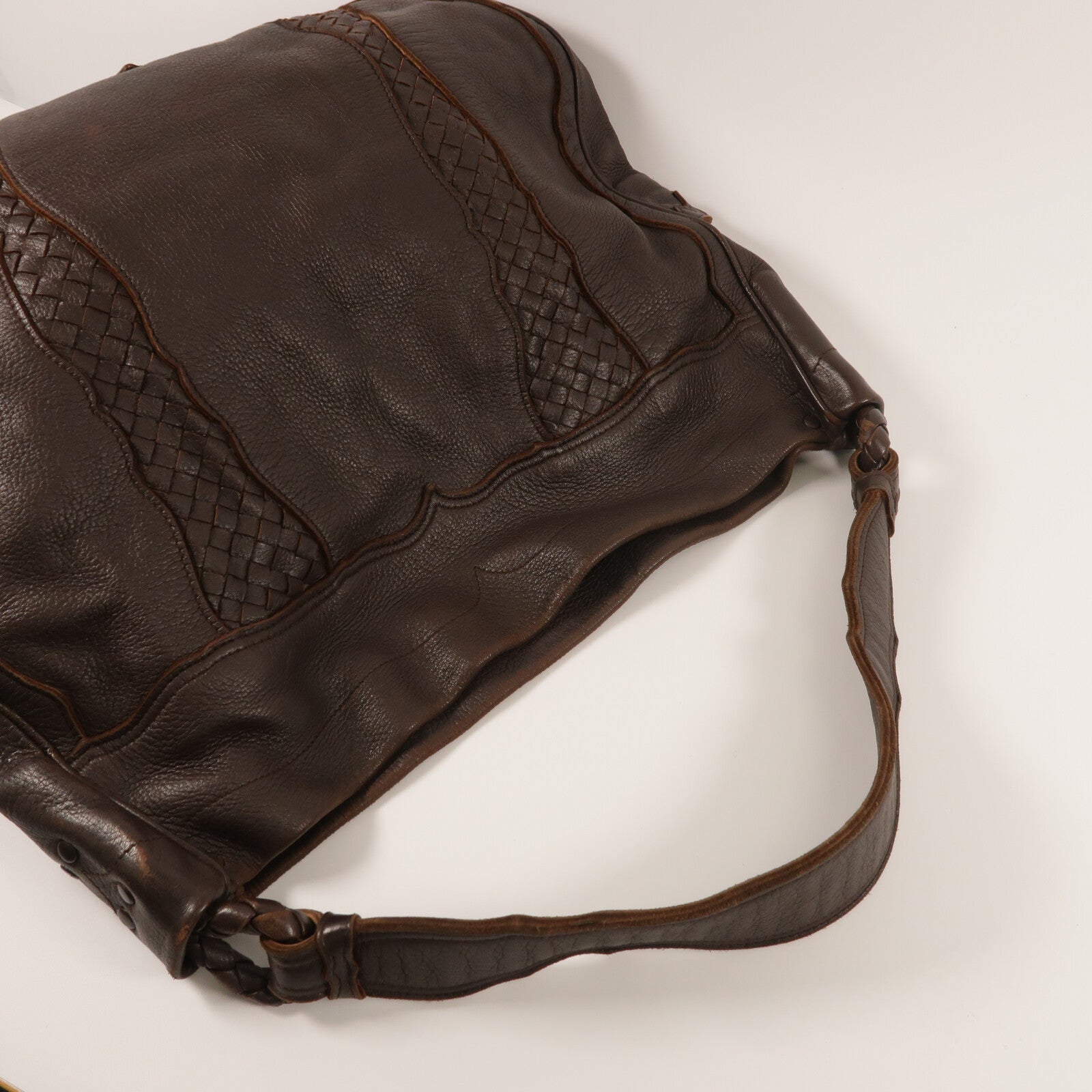BOTTEGA VENETA 牛皮皮革Intrecciato Hobo手挽袋