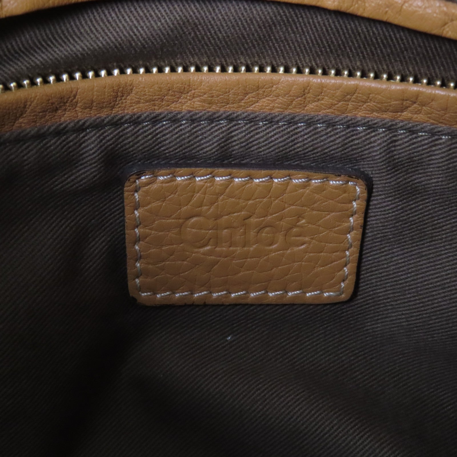 Chloe 牛皮皮革Shoulder Bag金扣肩背袋