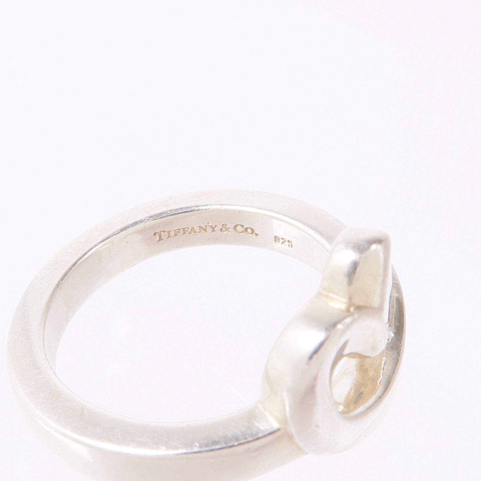TIFFANY＆CO 925純銀Loving Heart Ring戒指US#5