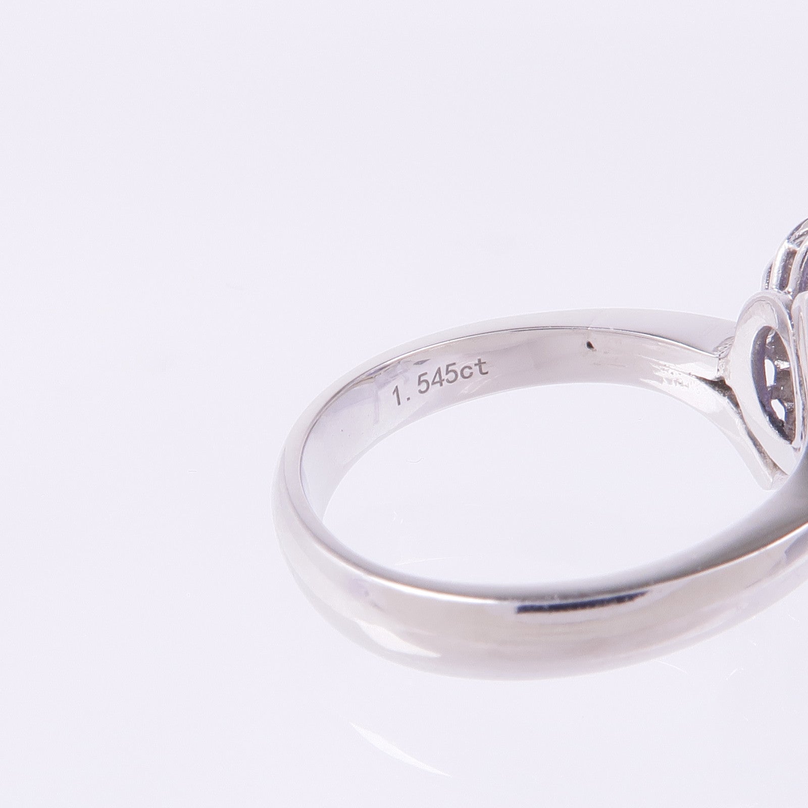 JEWELRY PT850鉑金Blue Spinel Diamond Ring藍色尖晶石/鑽石戒指US#5.25