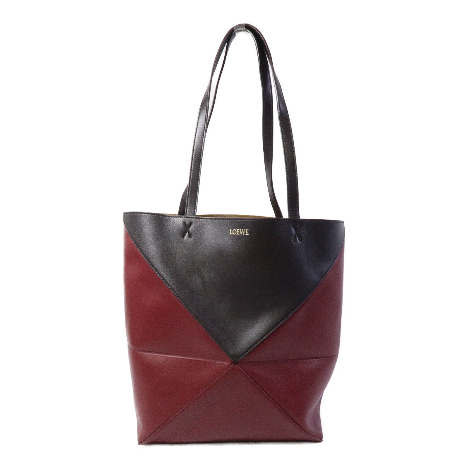 LOEWE 牛皮皮革Medium Puzzle Fold手挽袋