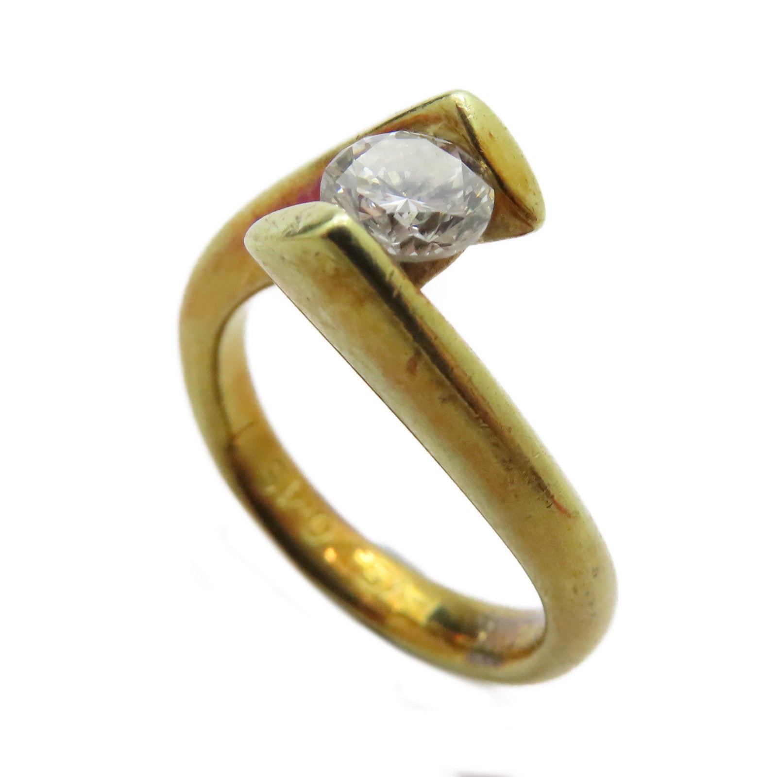 JEWELRY 【激減優惠】14K黃金Diamond Ring鑽石戒指US#.75