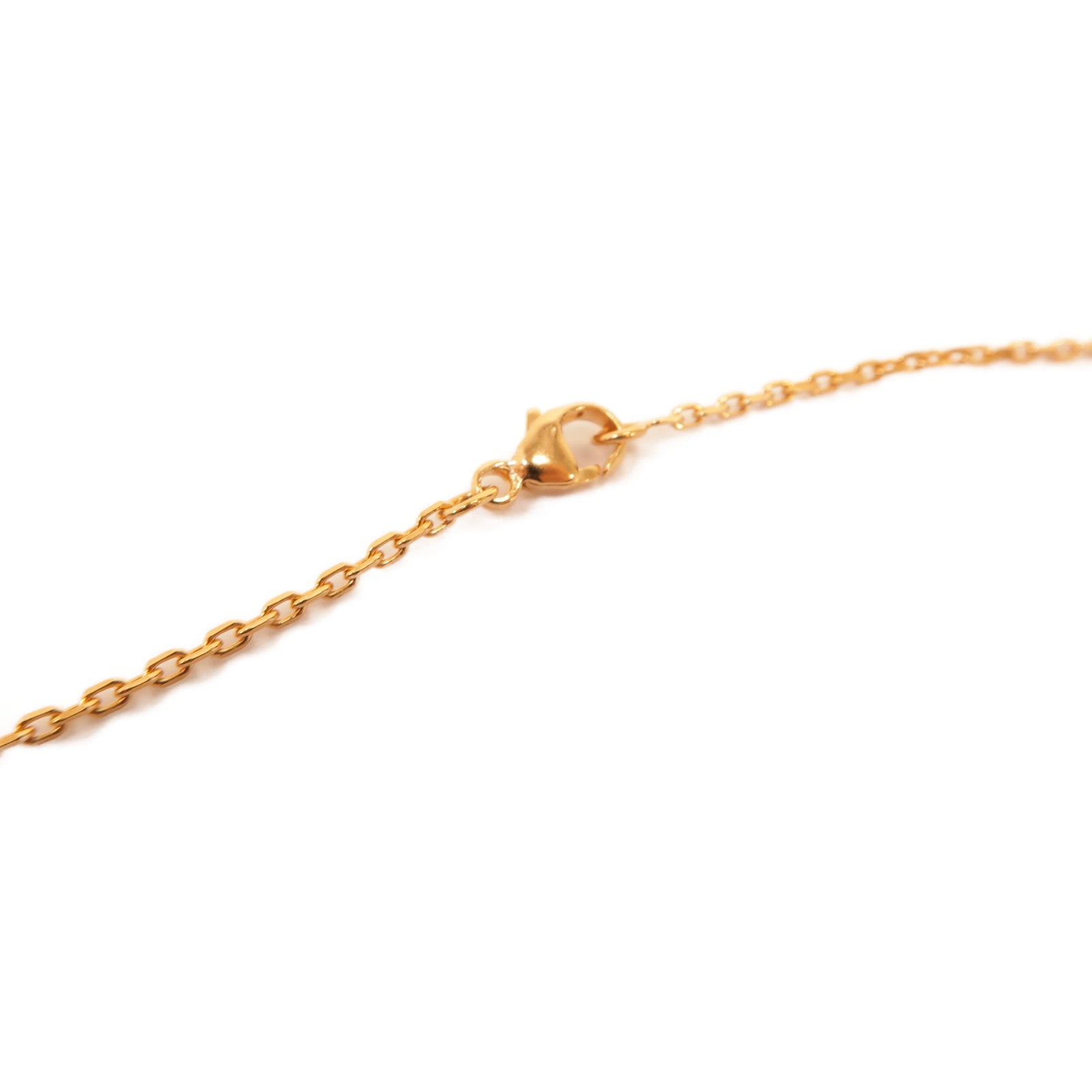 HERMES 金屬Pop H Mini Necklace項鍊黒色/金色