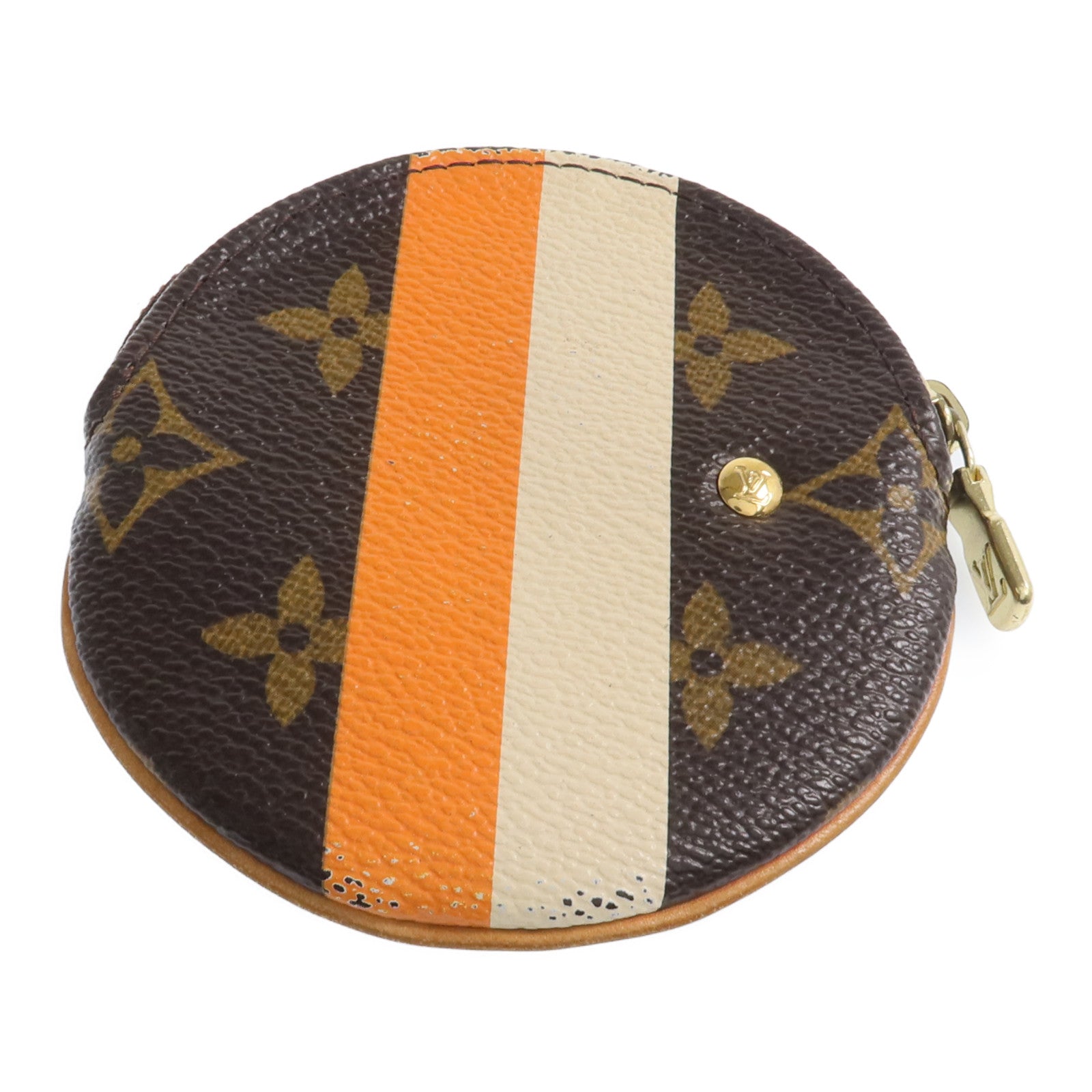 LOUIS VUITTON Monogram Groom Coin Case金扣零錢包