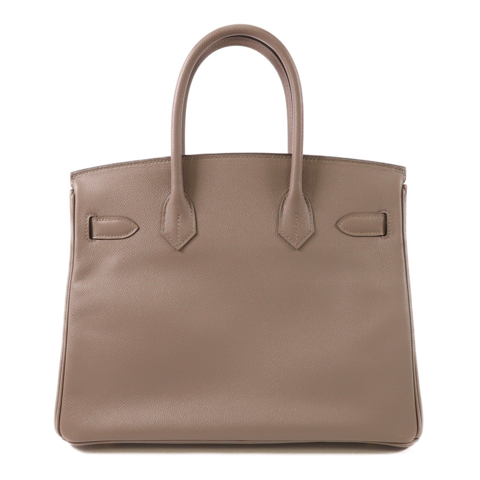 HERMES Epsom皮革Birkin 30金扣手挽袋Gris Asphalt