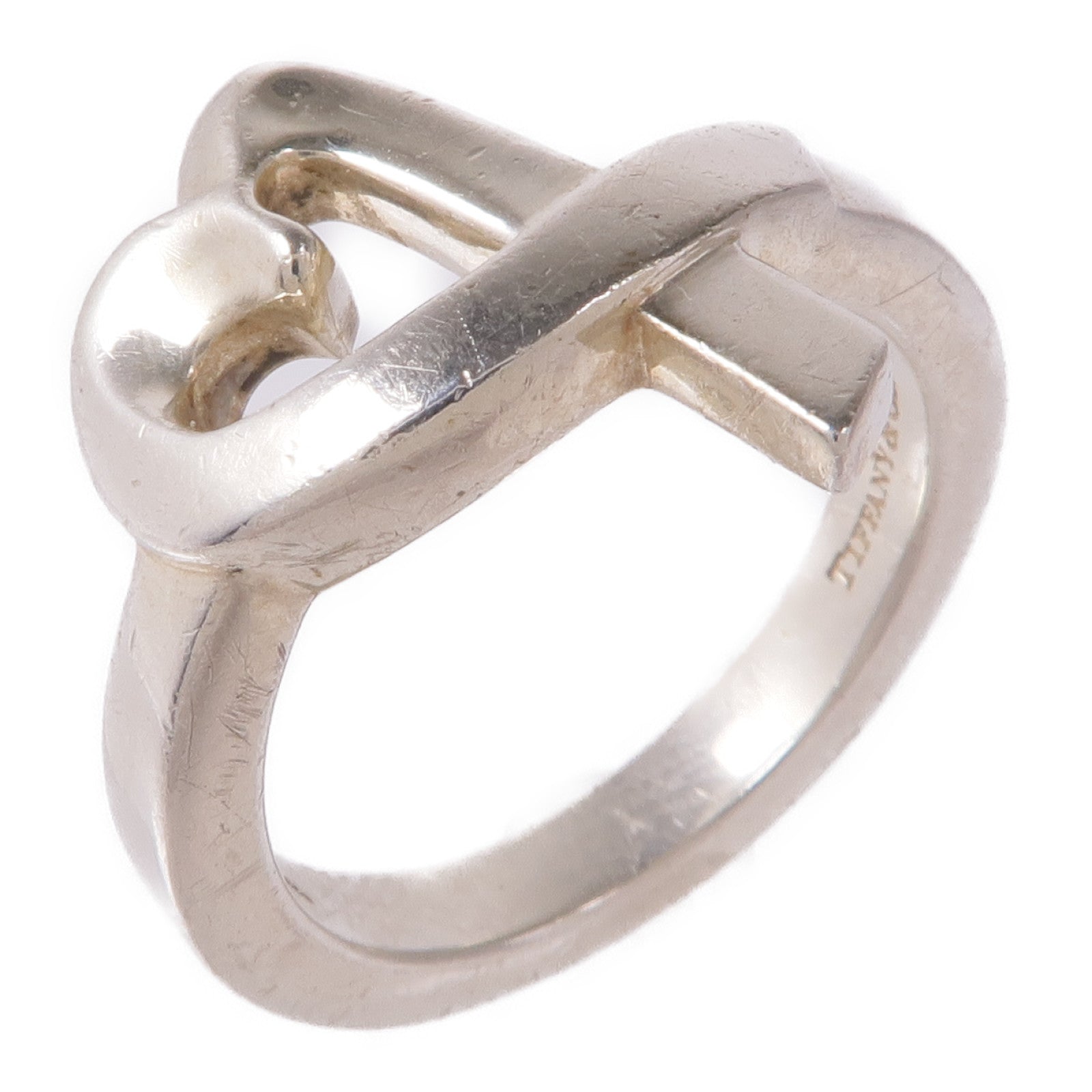 TIFFANY＆CO 925純銀Loving Heart Ring戒指US#5