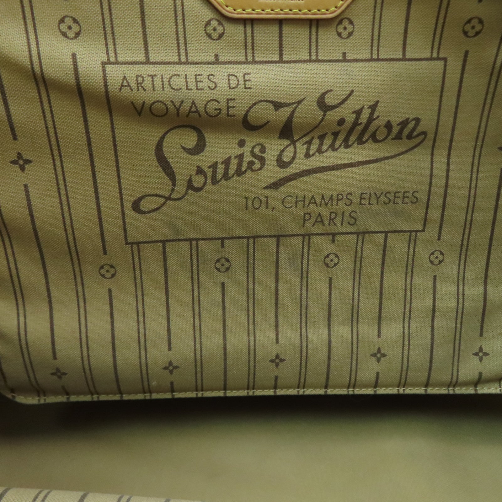 LOUIS VUITTON 【激減優惠】Monogram Neverfull GM金扣肩背袋啡色