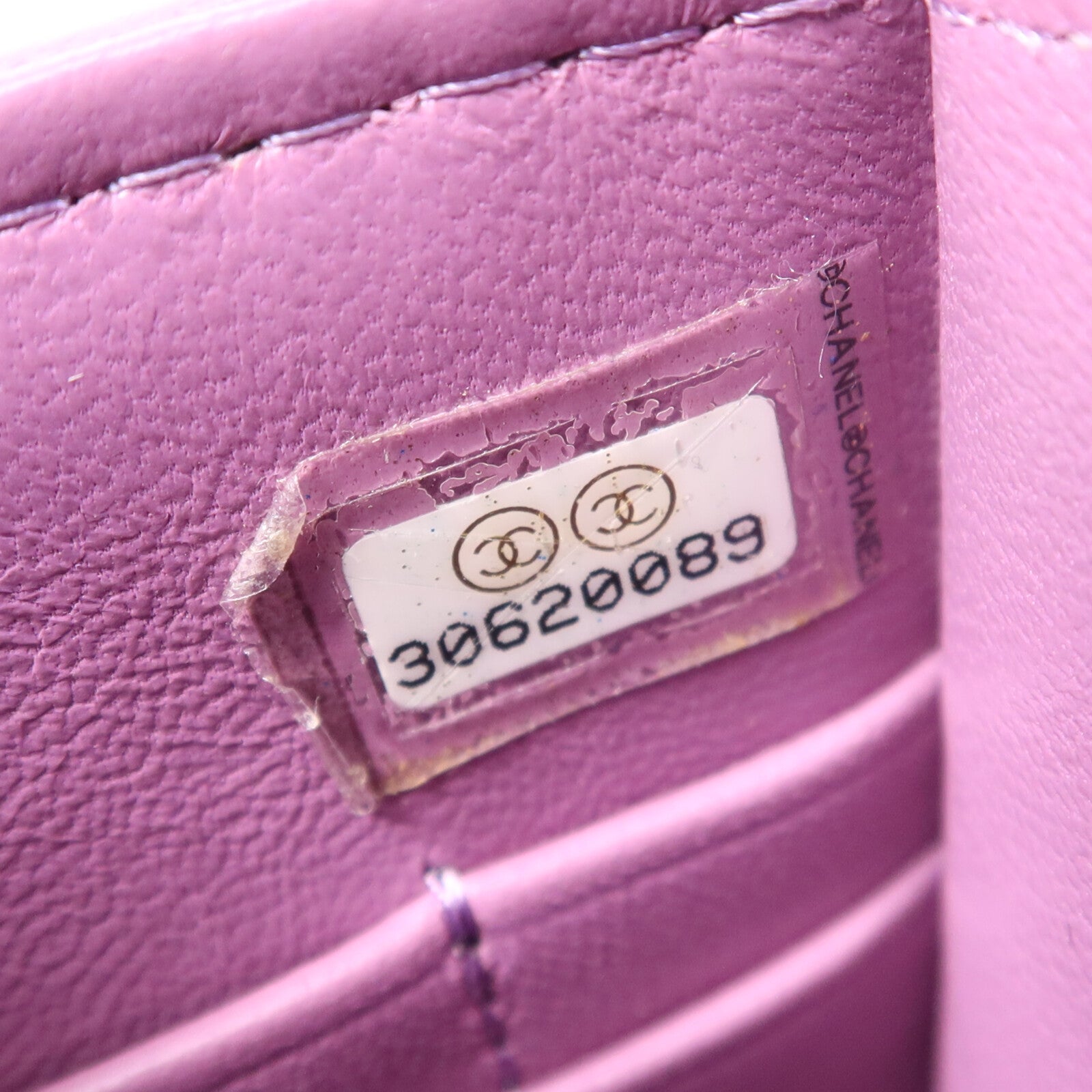 CHANEL 羊皮皮革Phone Holder銀扣鏈帶肩背袋